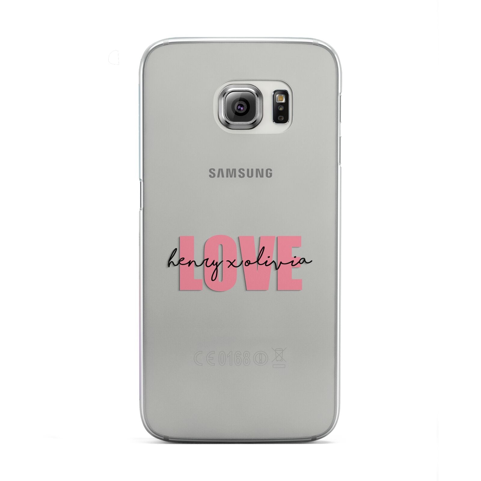 Couples Personalised Love Samsung Galaxy S6 Edge Case