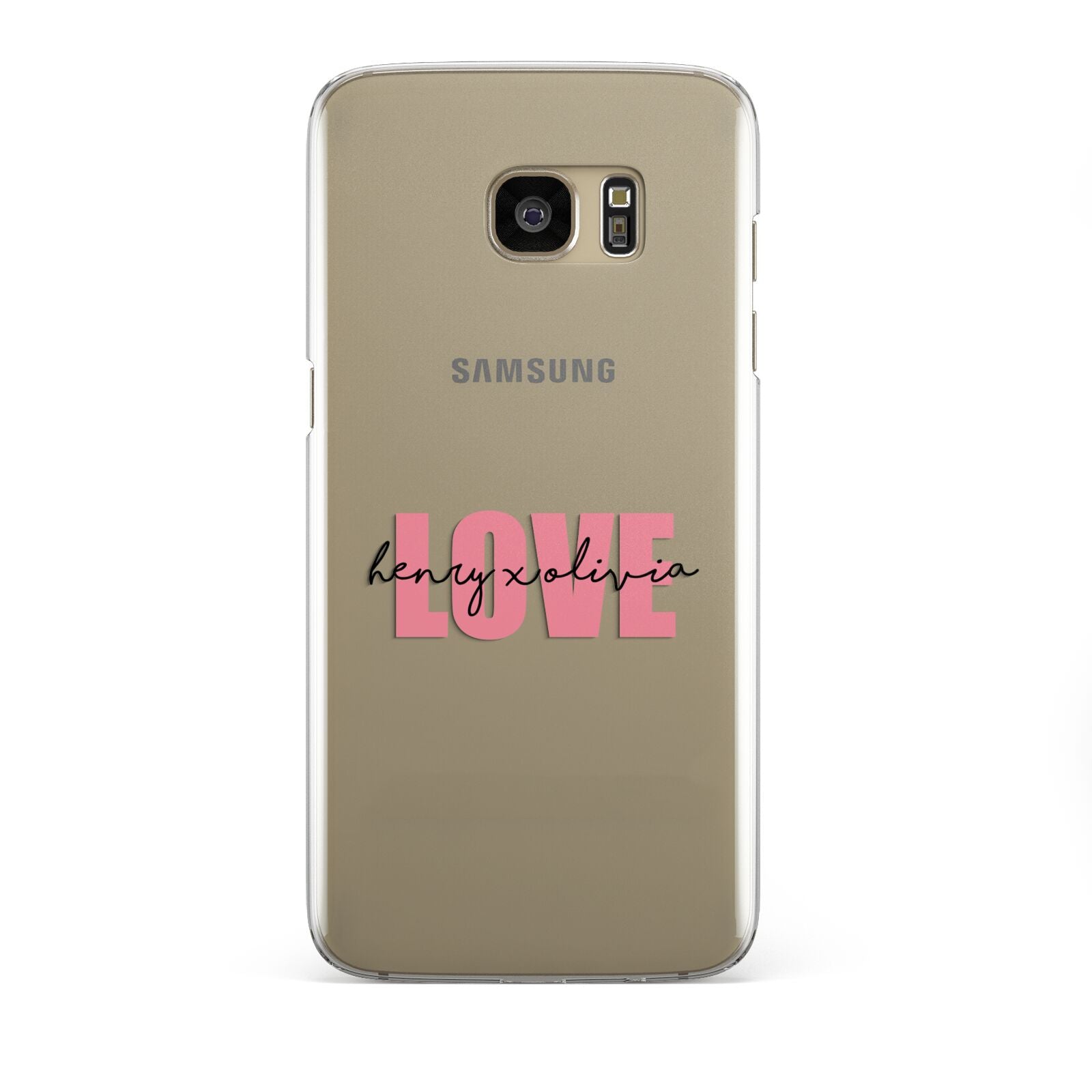 Couples Personalised Love Samsung Galaxy S7 Edge Case