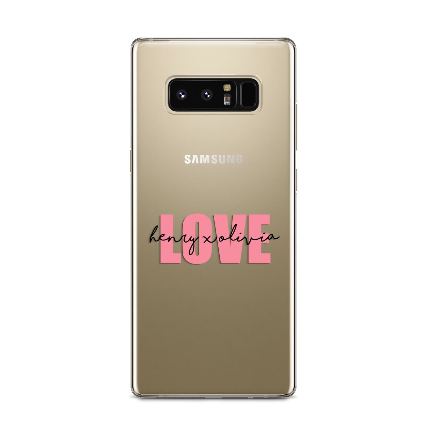 Couples Personalised Love Samsung Galaxy S8 Case