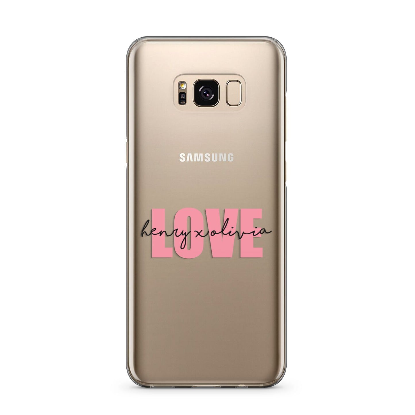 Couples Personalised Love Samsung Galaxy S8 Plus Case