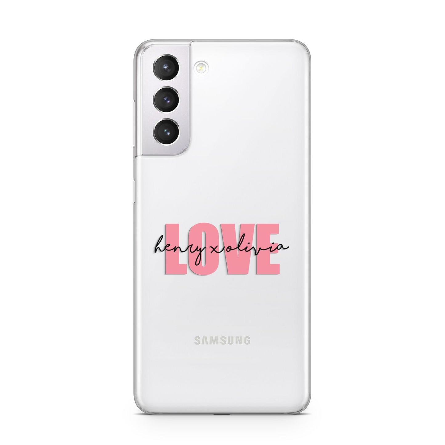 Couples Personalised Love Samsung S21 Case