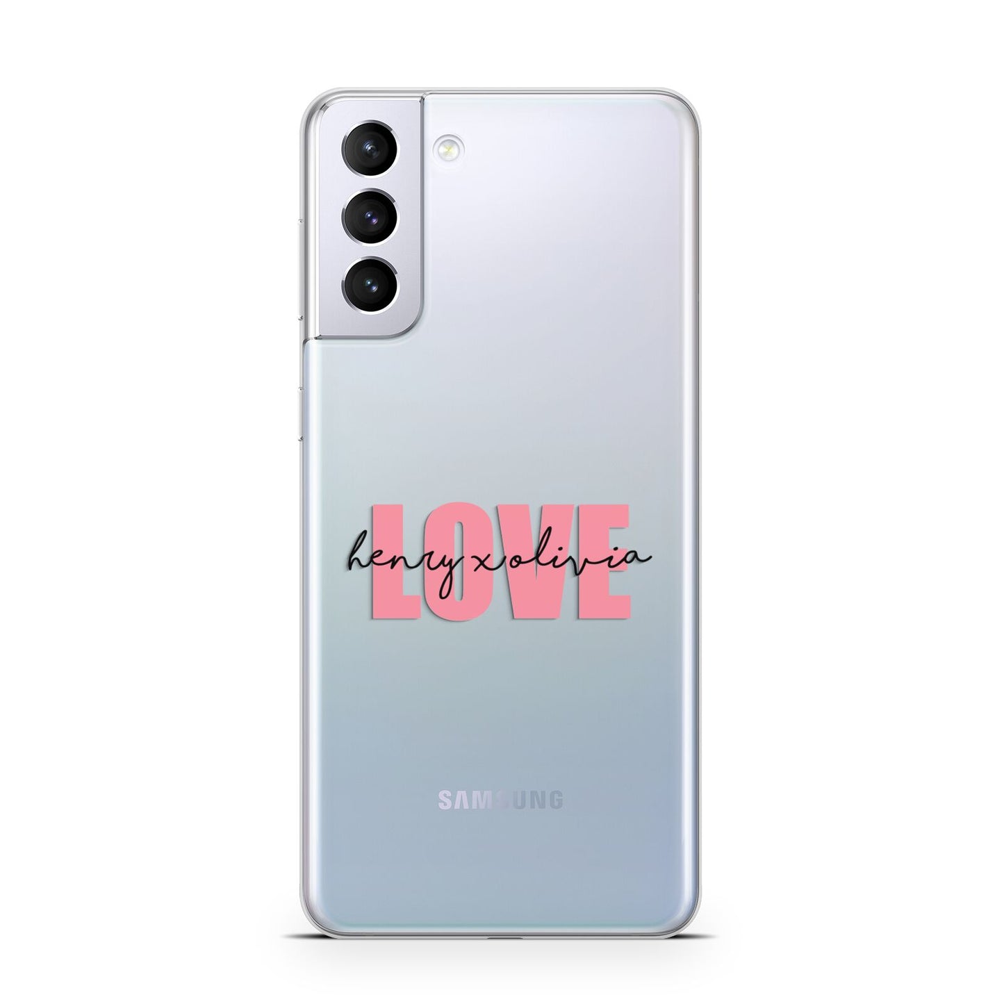 Couples Personalised Love Samsung S21 Plus Case