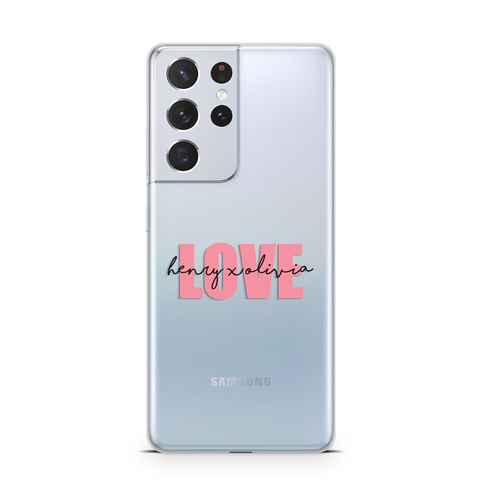 Couples Personalised Love Samsung S21 Ultra Case