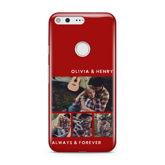 Couples Photo Collage Personalised Google Pixel Case