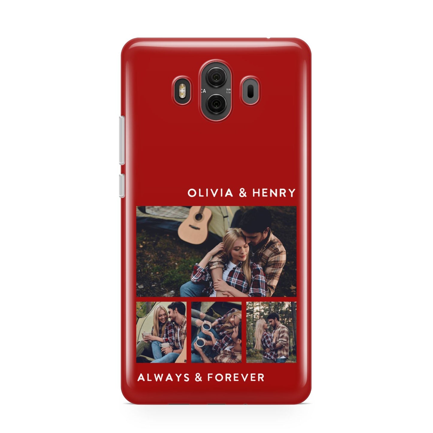 Couples Photo Collage Personalised Huawei Mate 10 Protective Phone Case