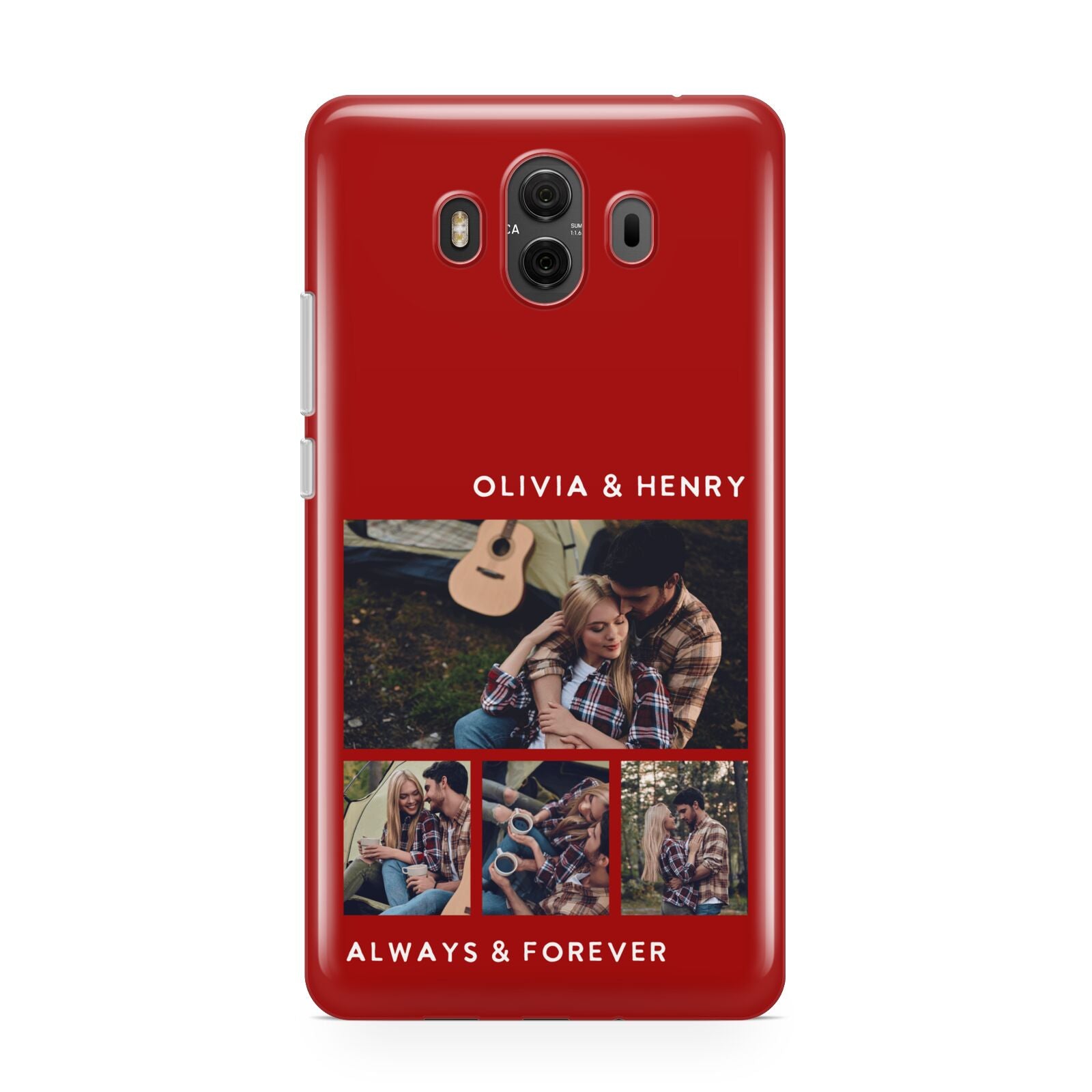 Couples Photo Collage Personalised Huawei Mate 10 Protective Phone Case