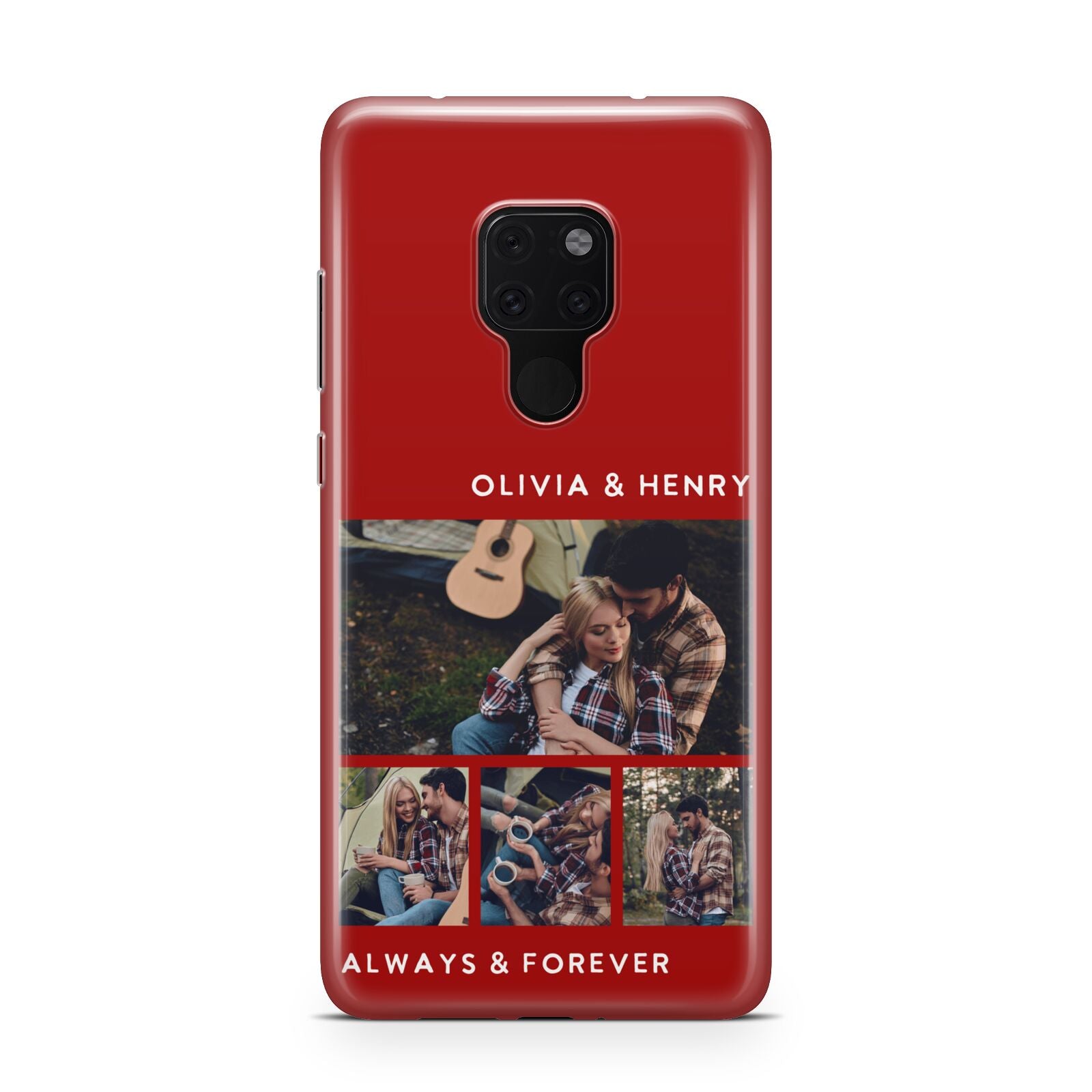 Couples Photo Collage Personalised Huawei Mate 20 Phone Case