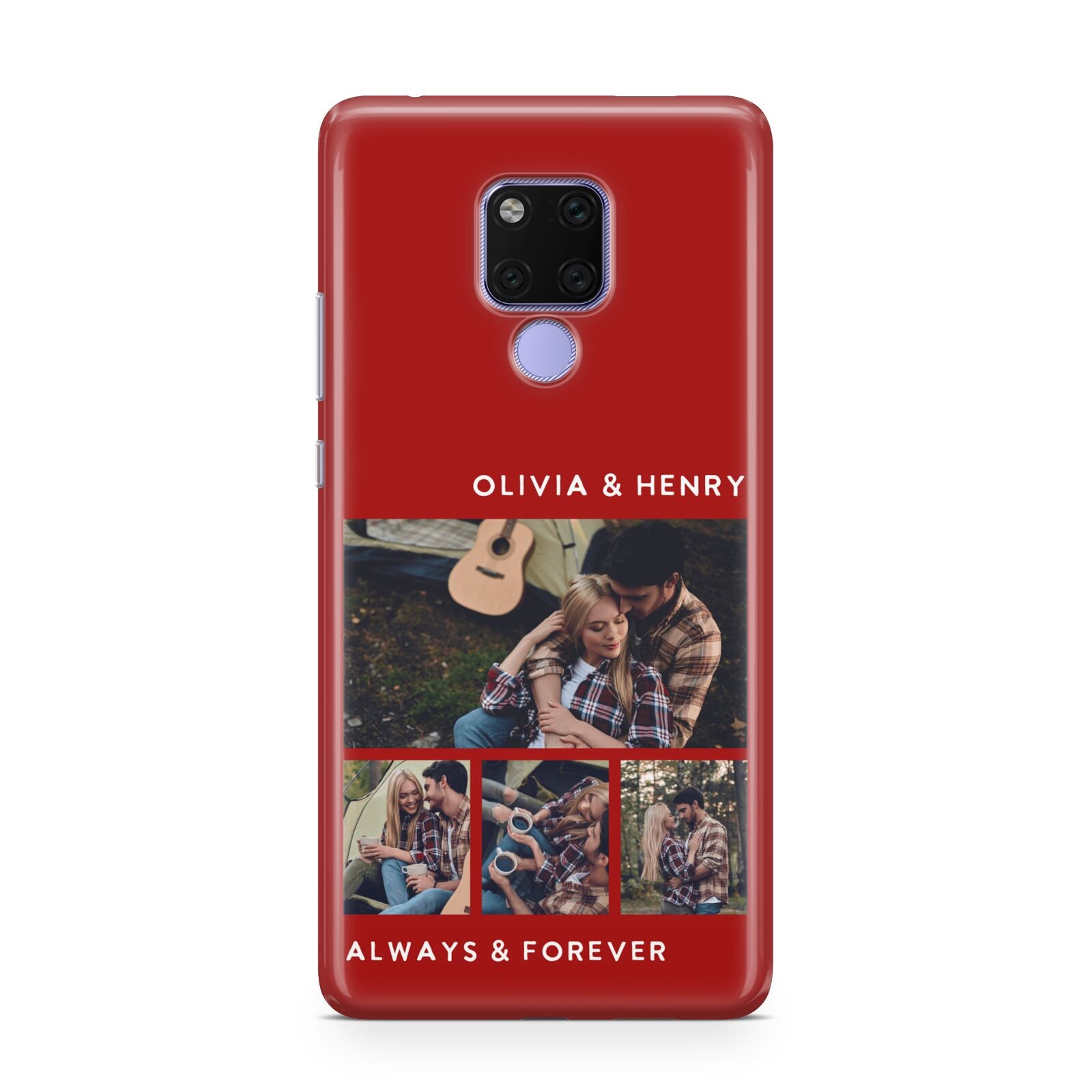 Couples Photo Collage Personalised Huawei Mate 20X Phone Case