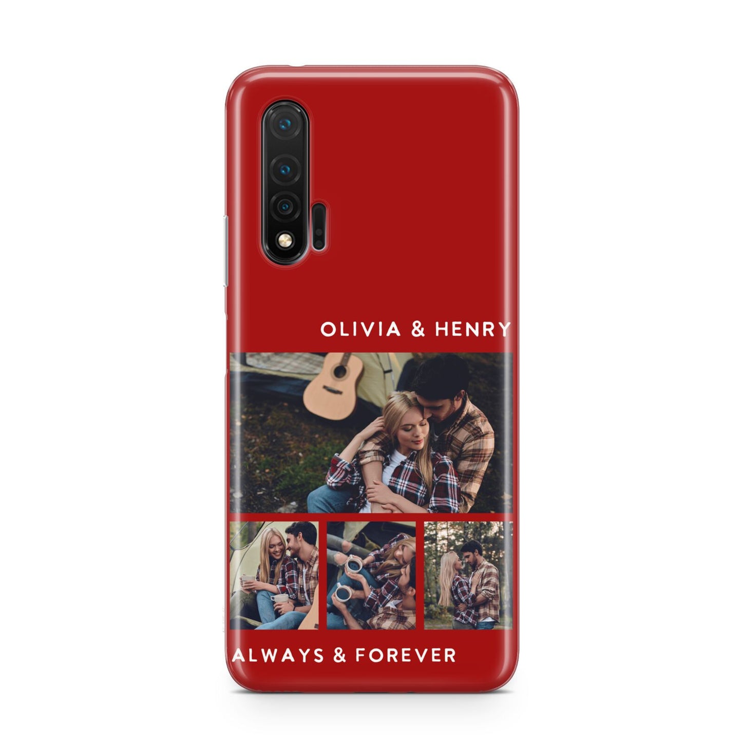 Couples Photo Collage Personalised Huawei Nova 6 Phone Case