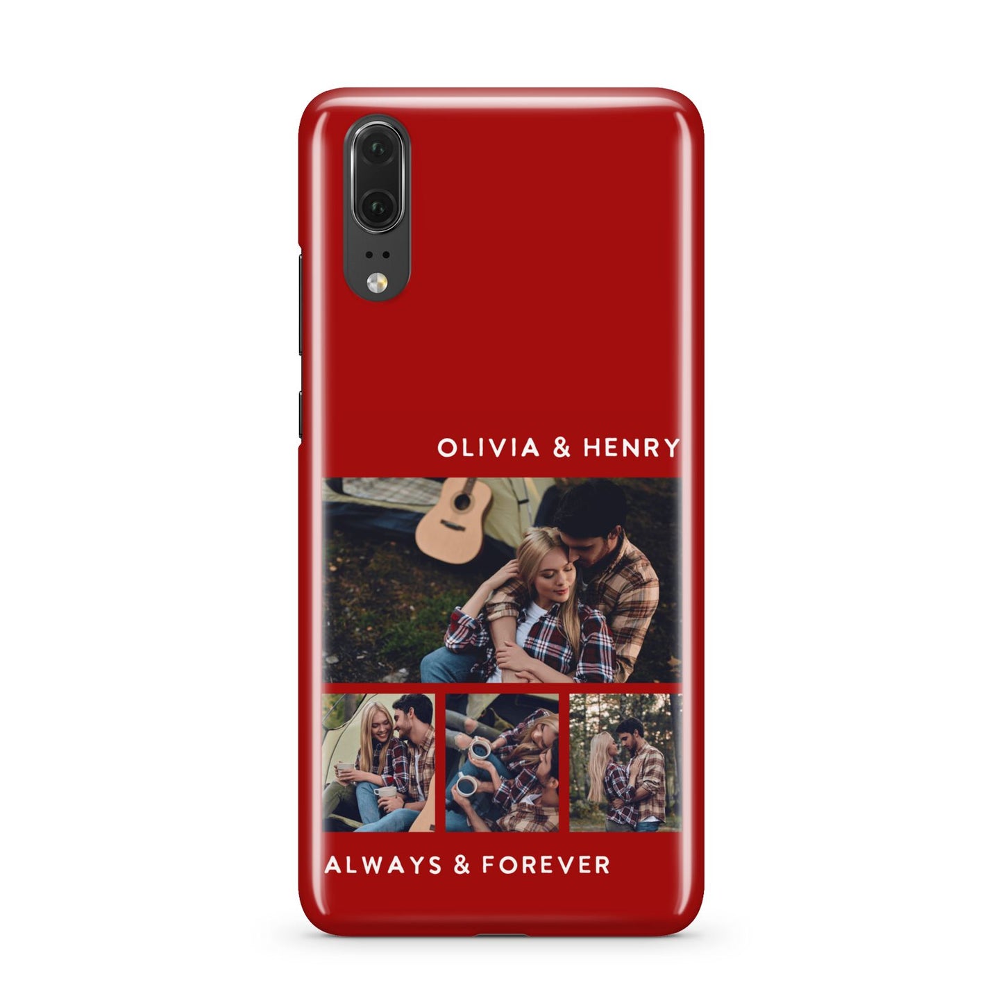 Couples Photo Collage Personalised Huawei P20 Phone Case