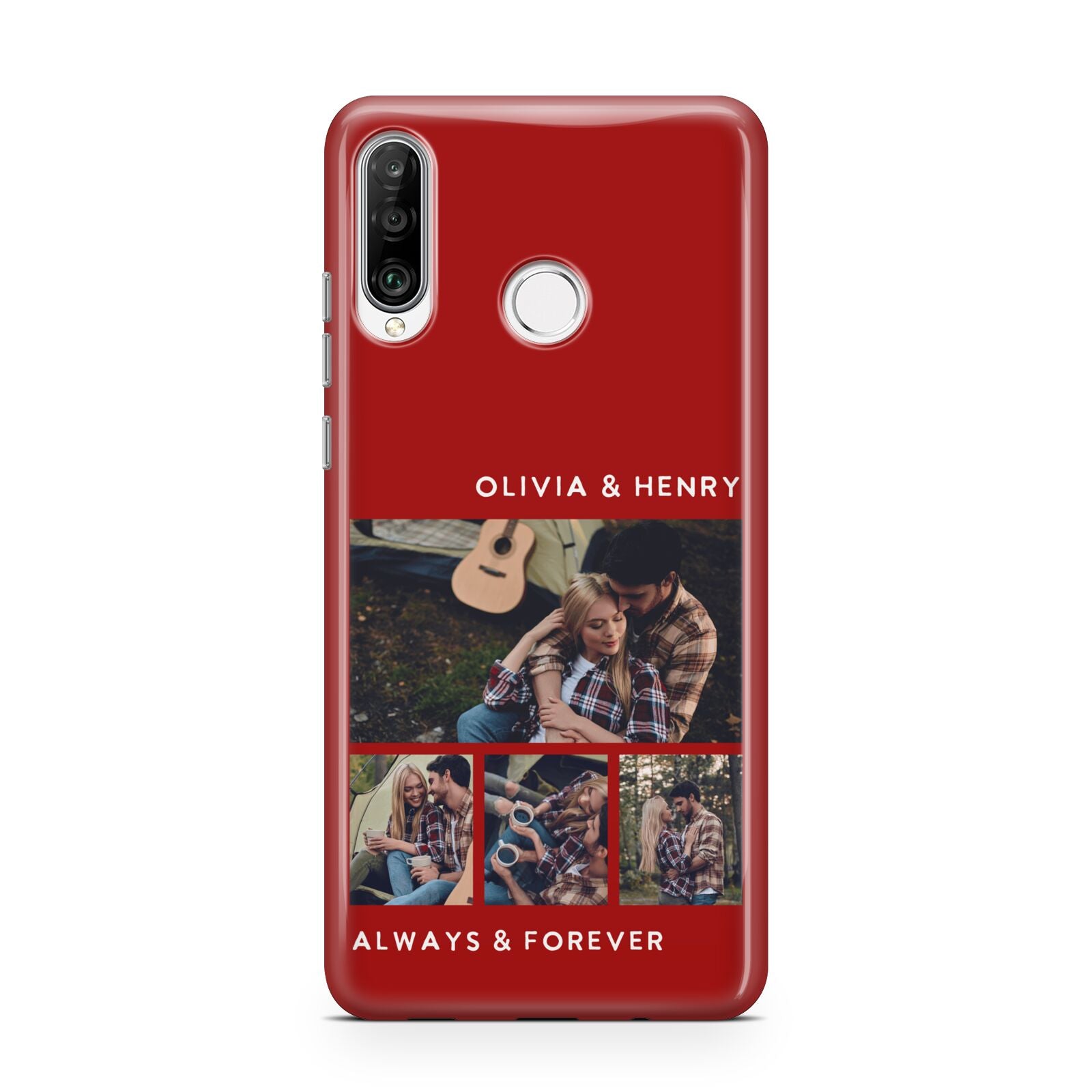 Couples Photo Collage Personalised Huawei P30 Lite Phone Case