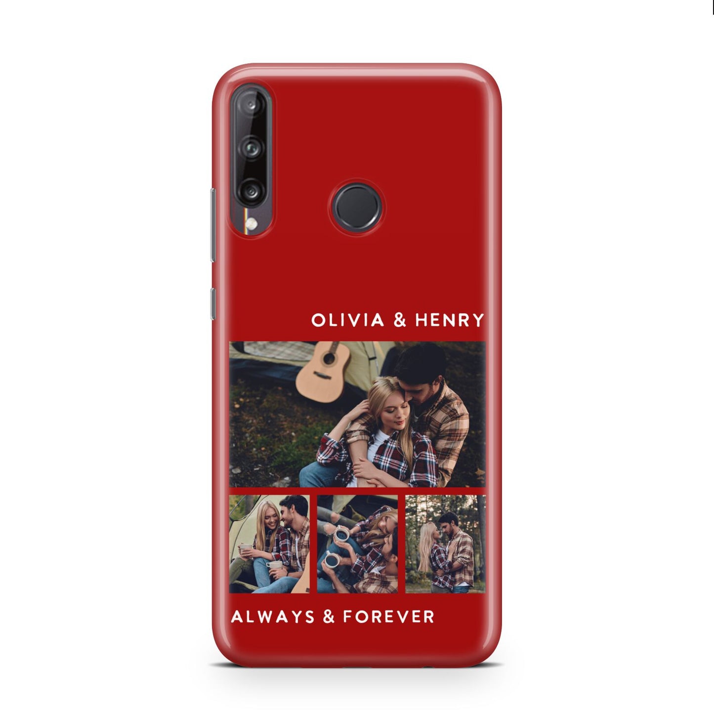 Couples Photo Collage Personalised Huawei P40 Lite E Phone Case