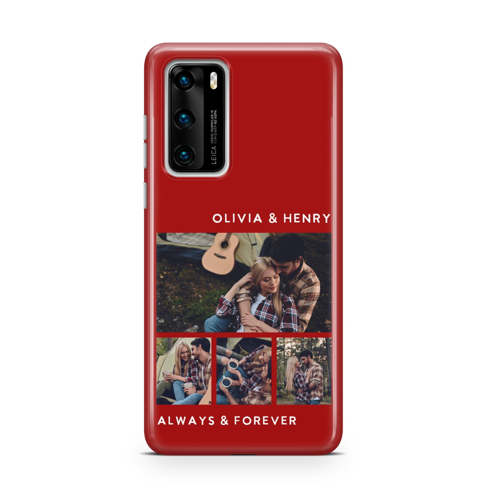 Couples Photo Collage Personalised Huawei P40 Phone Case