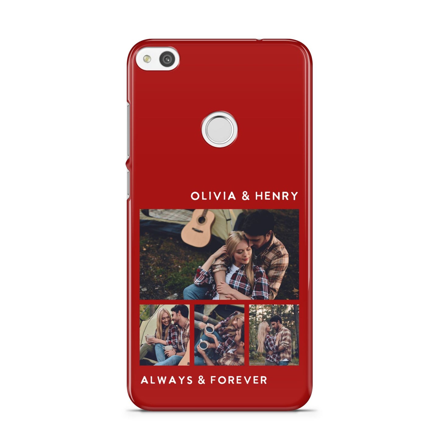 Couples Photo Collage Personalised Huawei P8 Lite Case