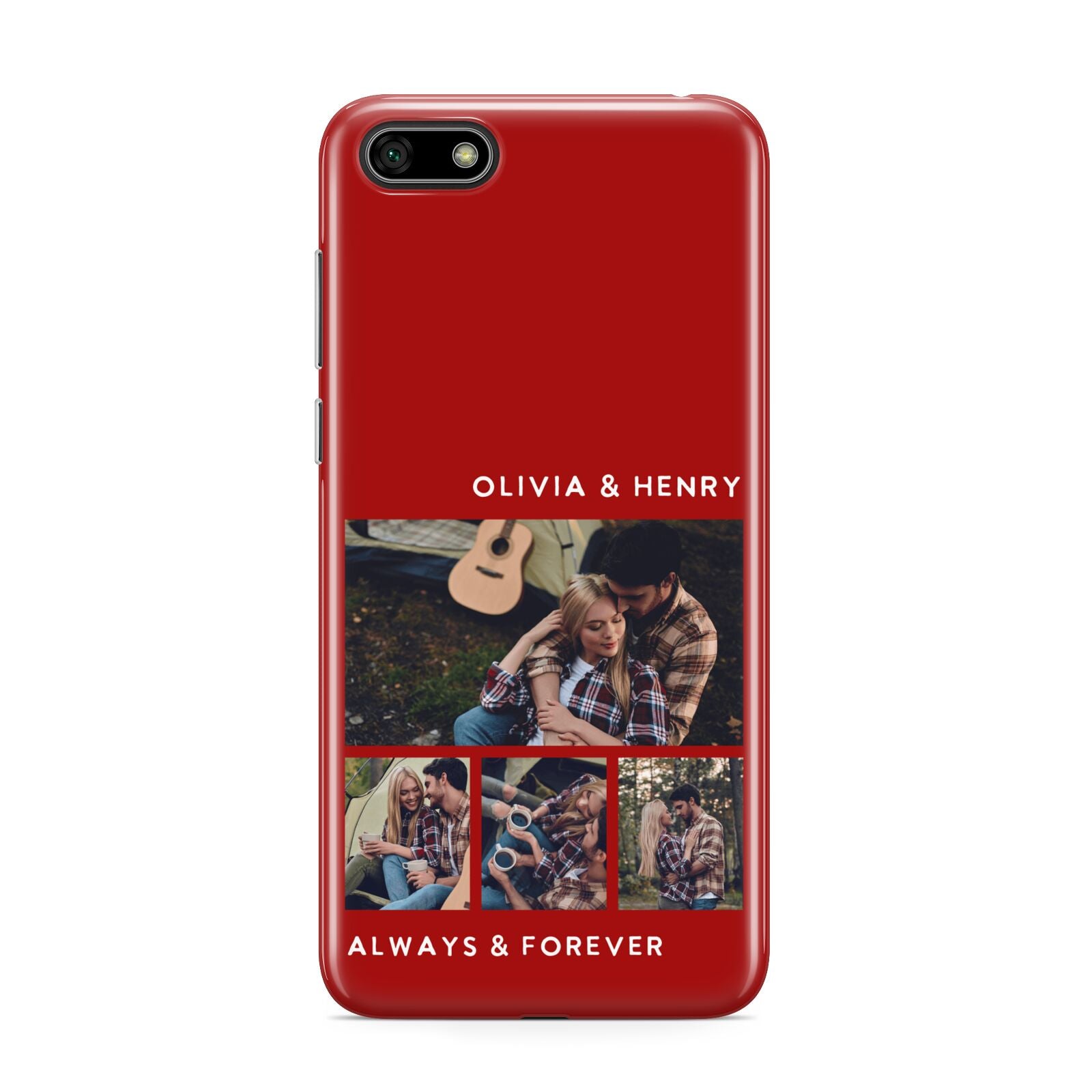 Couples Photo Collage Personalised Huawei Y5 Prime 2018 Phone Case