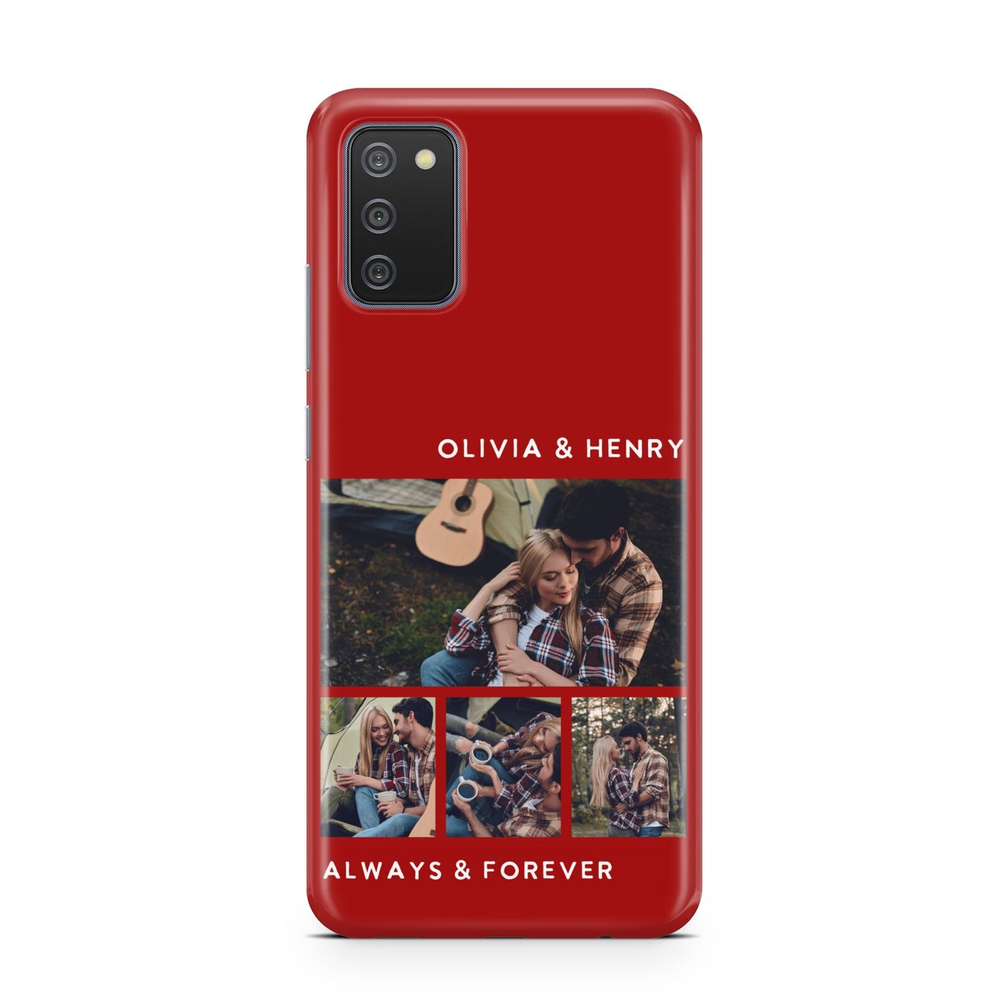 Couples Photo Collage Personalised Samsung A02s Case