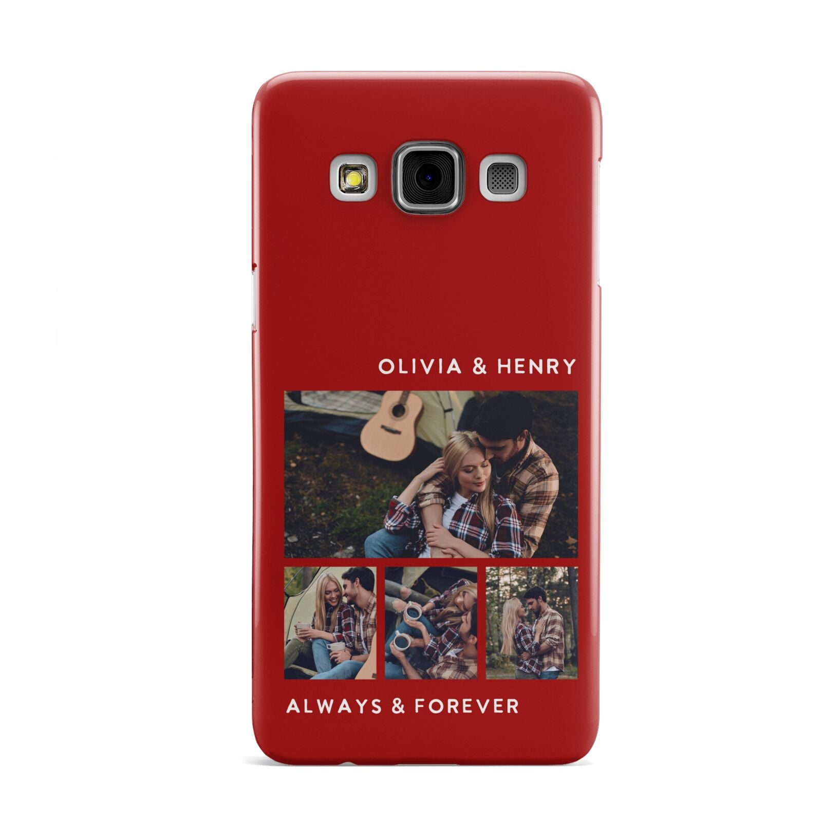 Couples Photo Collage Personalised Samsung Galaxy A3 Case