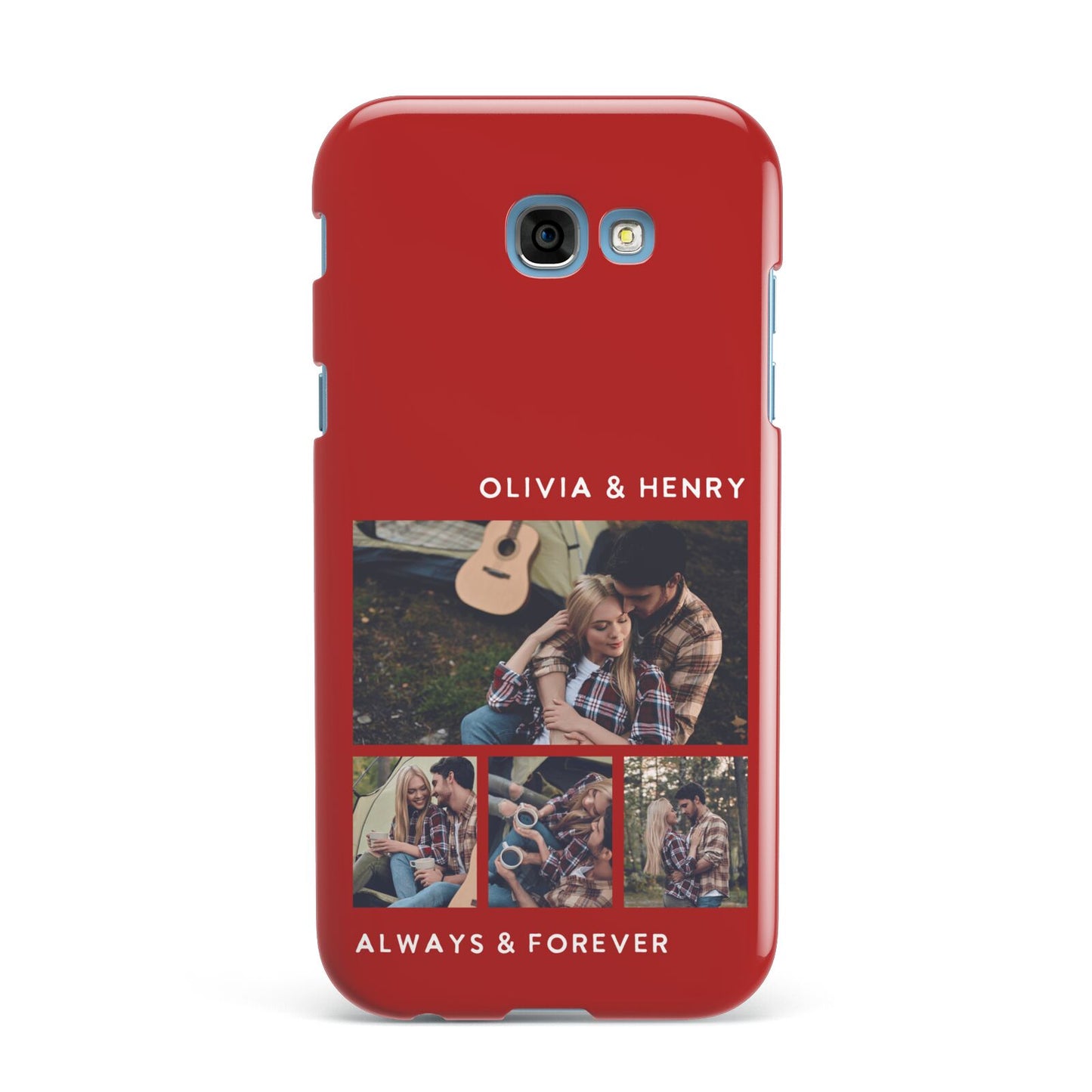 Couples Photo Collage Personalised Samsung Galaxy A7 2017 Case