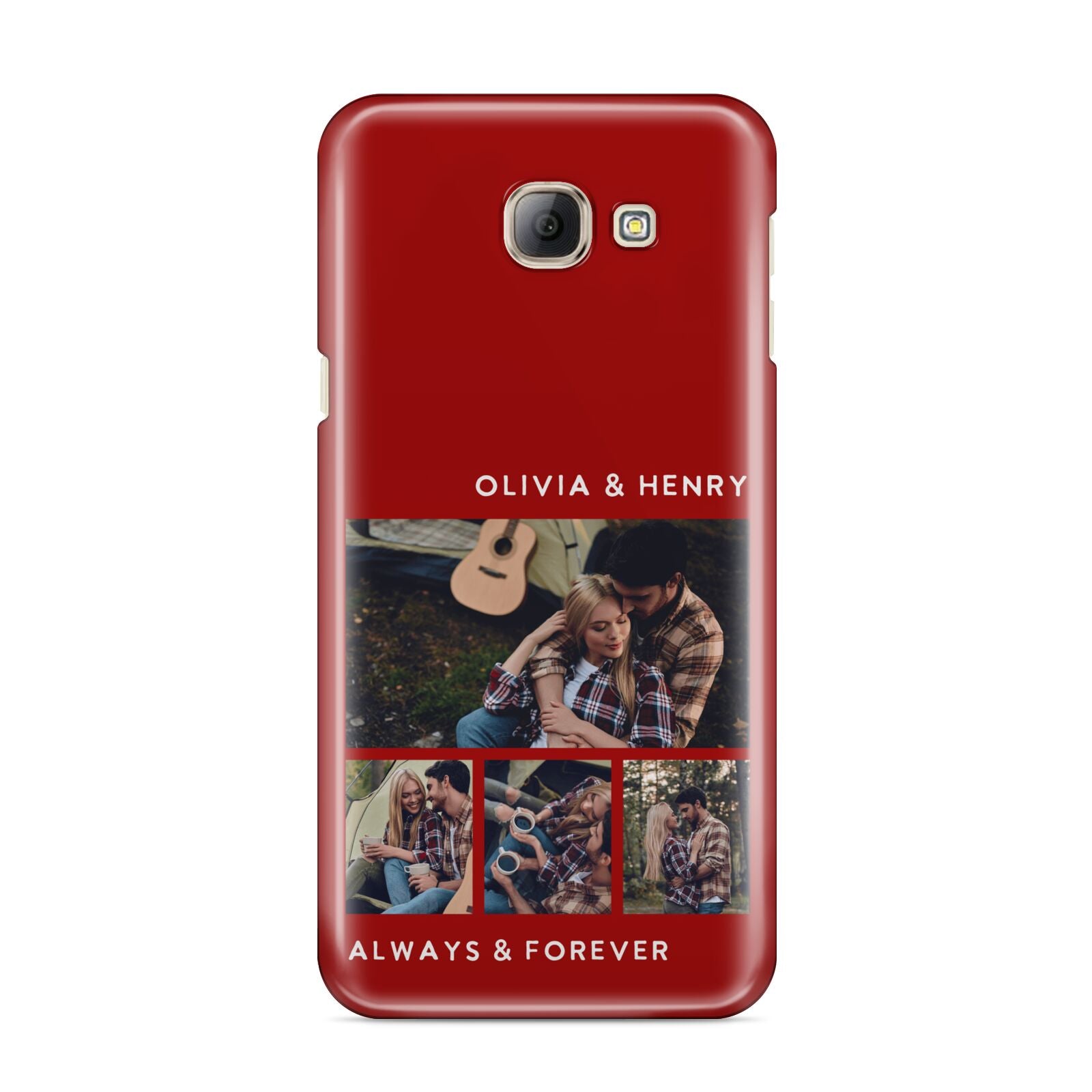 Couples Photo Collage Personalised Samsung Galaxy A8 2016 Case