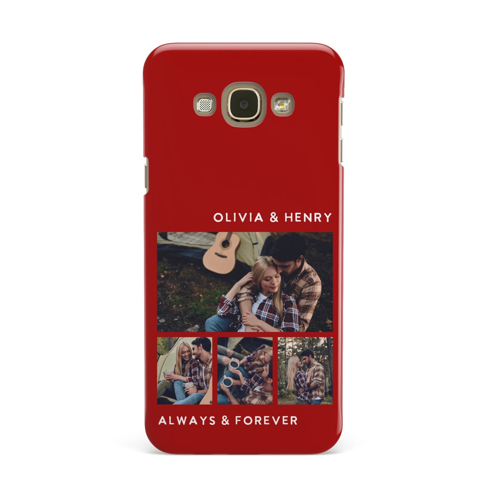 Couples Photo Collage Personalised Samsung Galaxy A8 Case