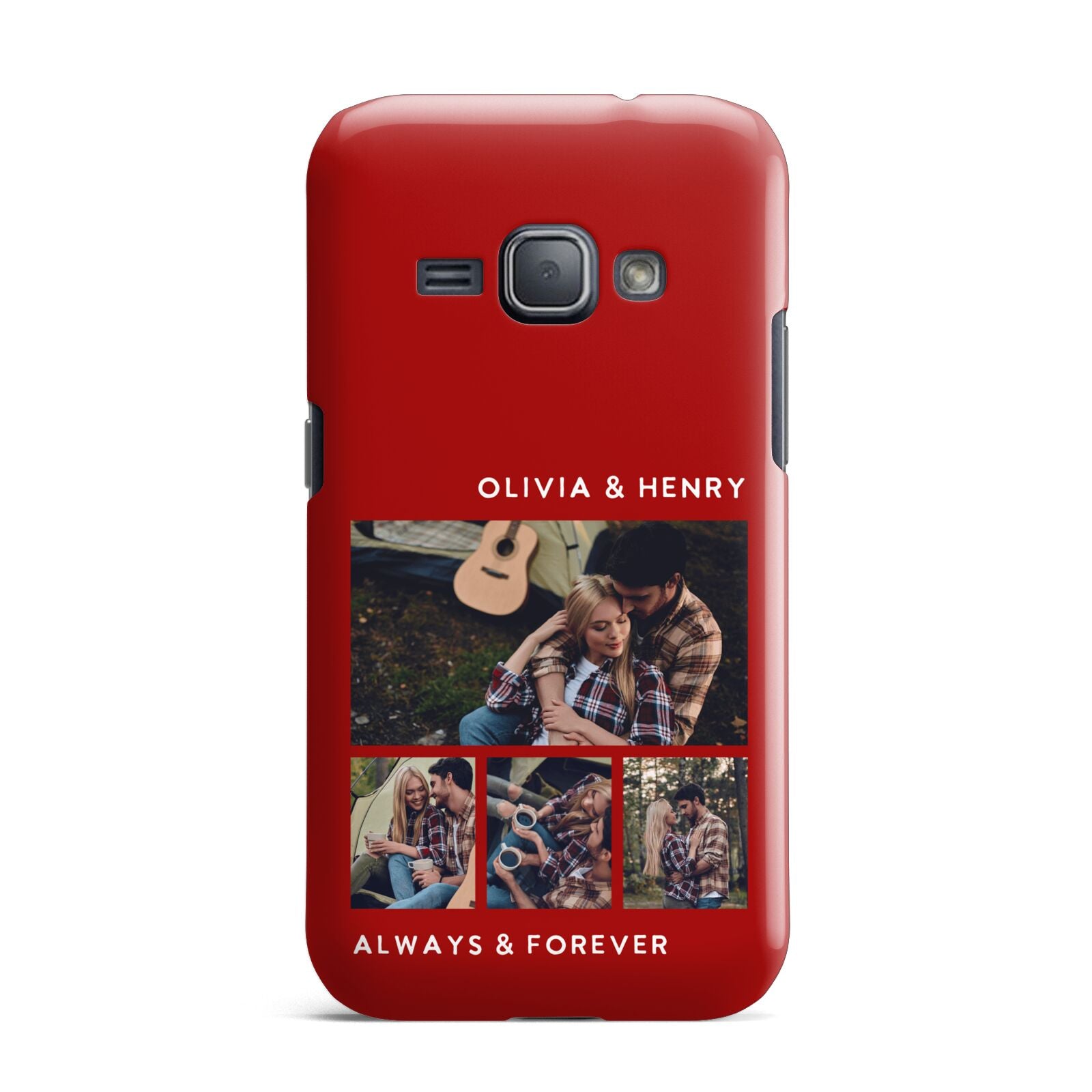 Couples Photo Collage Personalised Samsung Galaxy J1 2016 Case