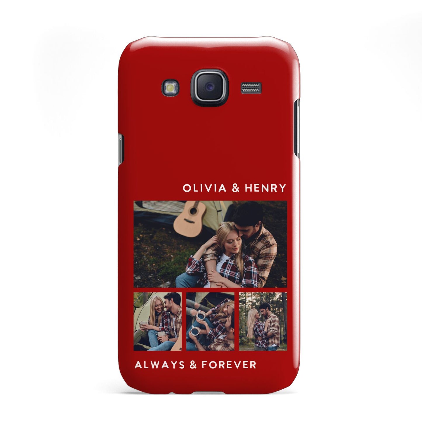 Couples Photo Collage Personalised Samsung Galaxy J5 Case