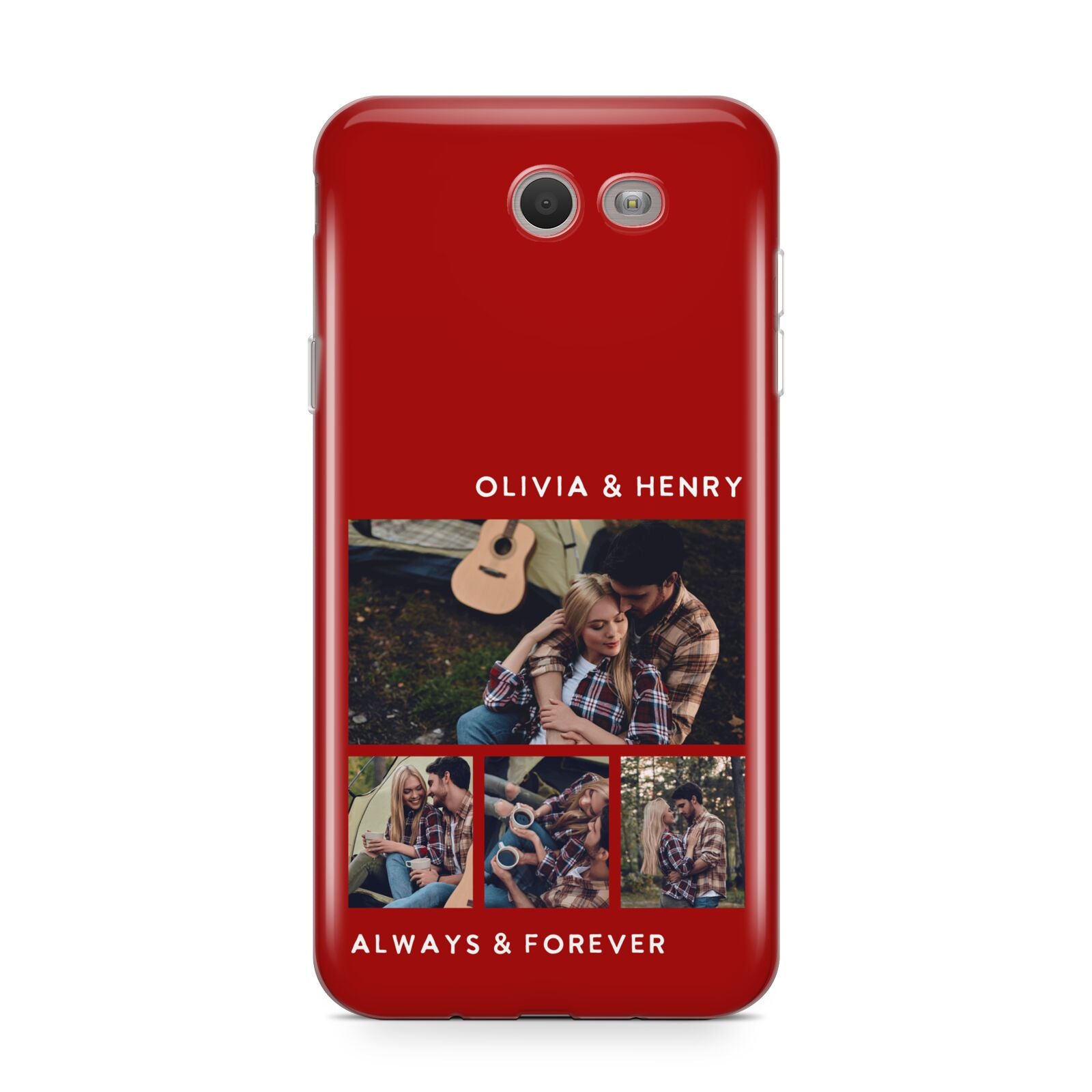 Couples Photo Collage Personalised Samsung Galaxy J7 2017 Case