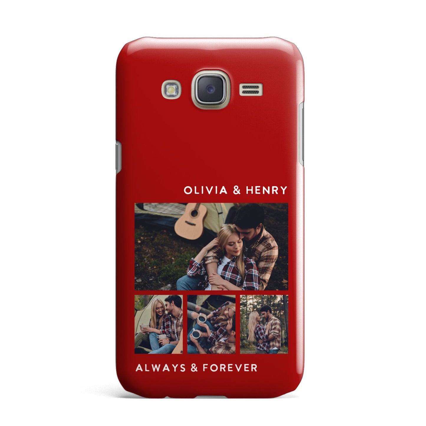 Couples Photo Collage Personalised Samsung Galaxy J7 Case