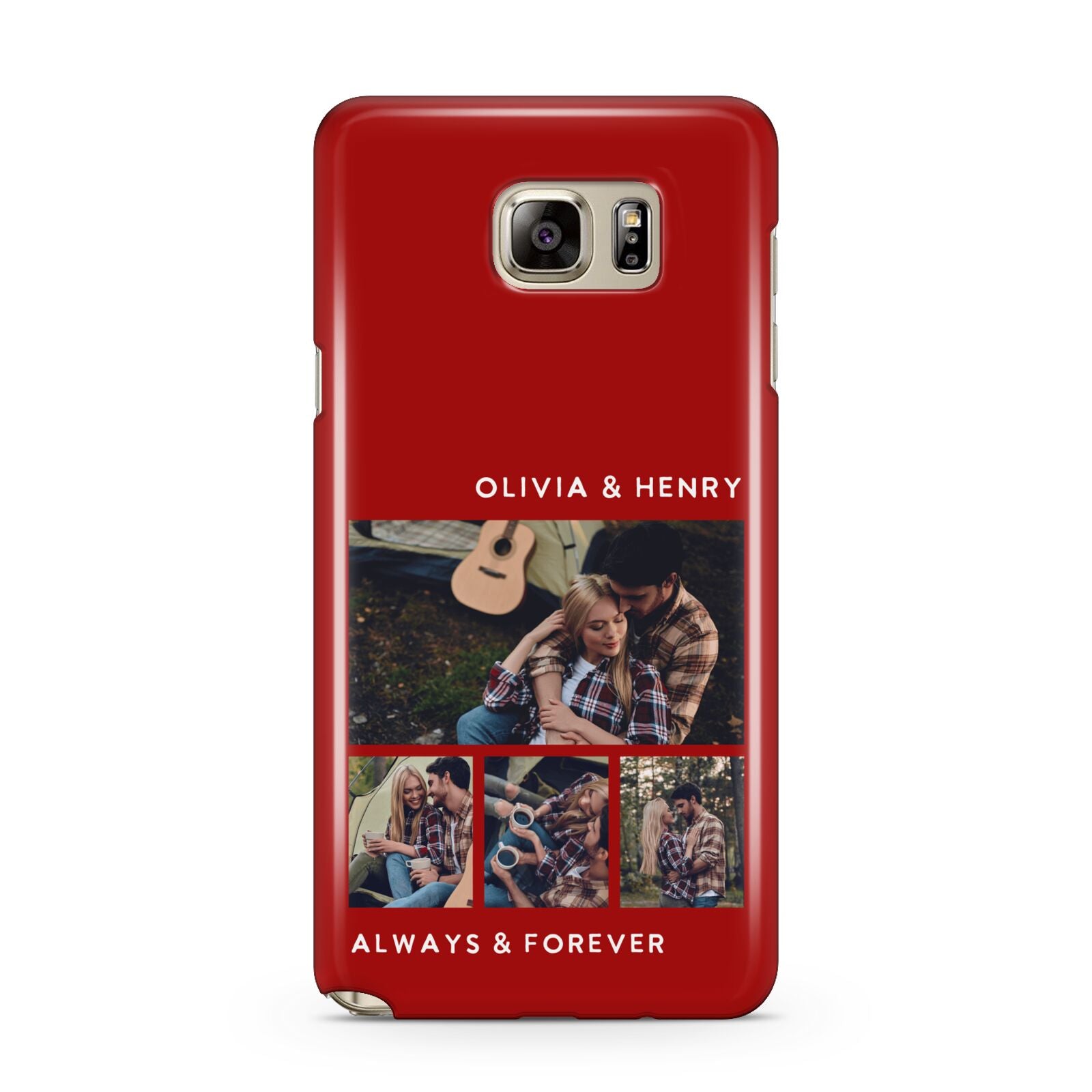 Couples Photo Collage Personalised Samsung Galaxy Note 5 Case