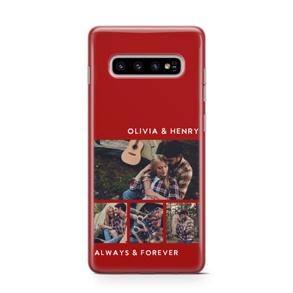 Couples Photo Collage Personalised Samsung Galaxy S10 Case