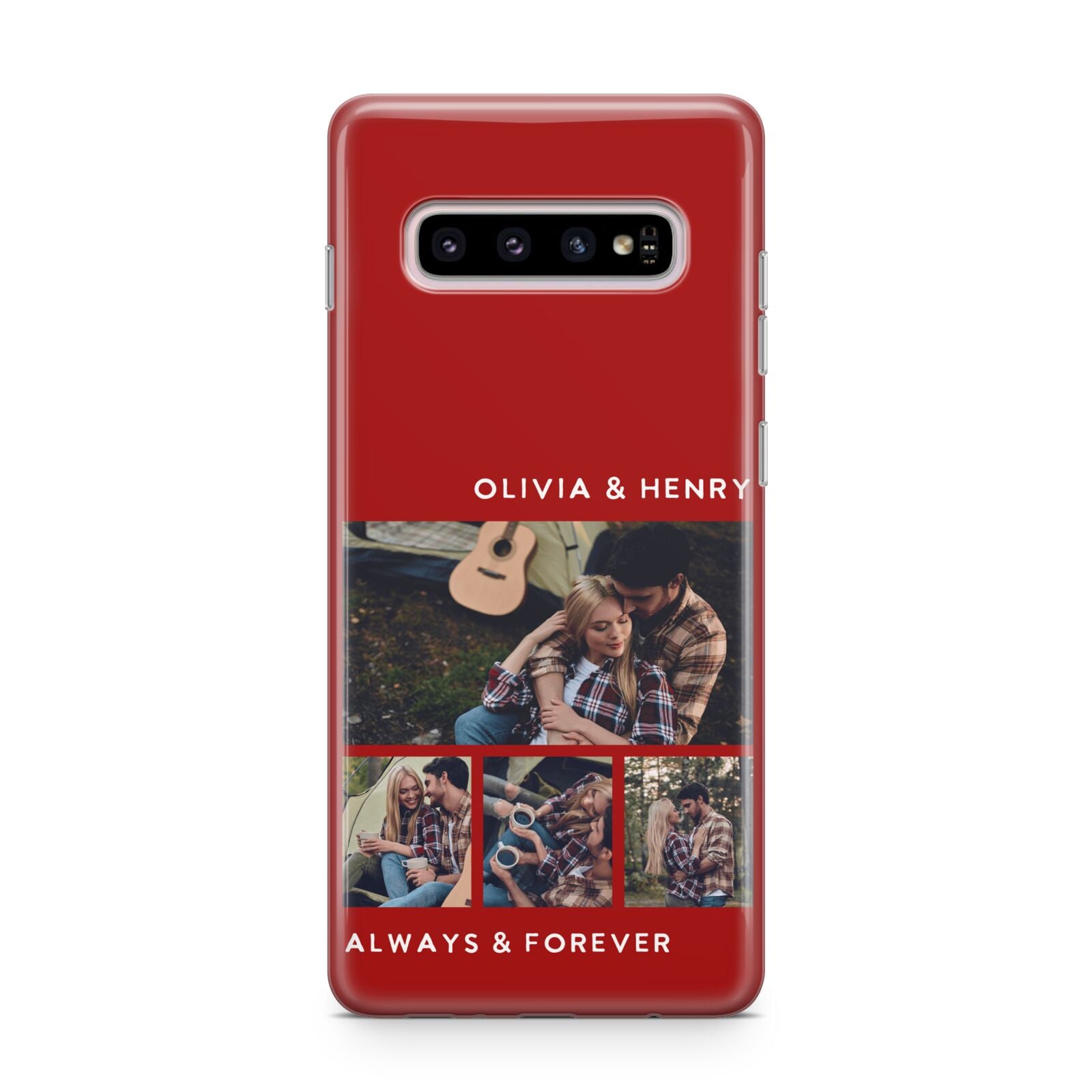 Couples Photo Collage Personalised Samsung Galaxy S10 Plus Case