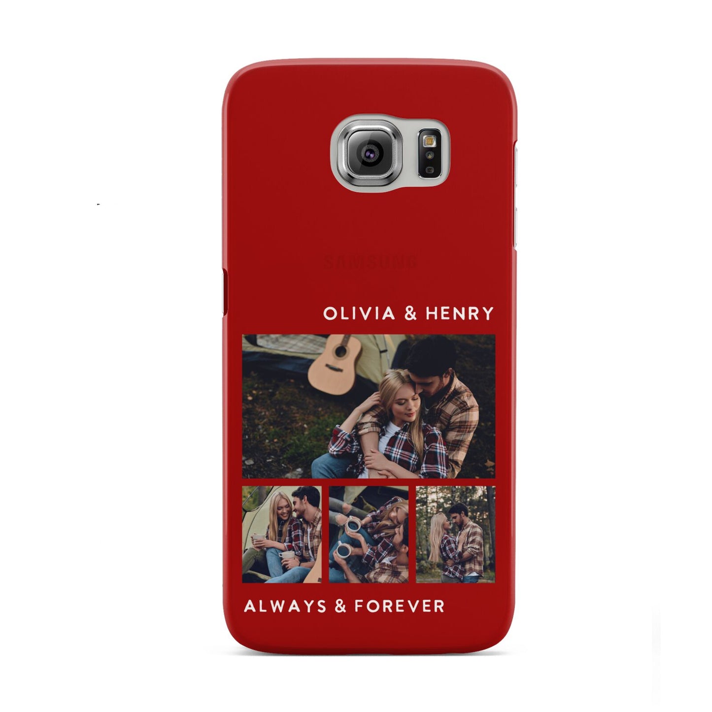 Couples Photo Collage Personalised Samsung Galaxy S6 Case