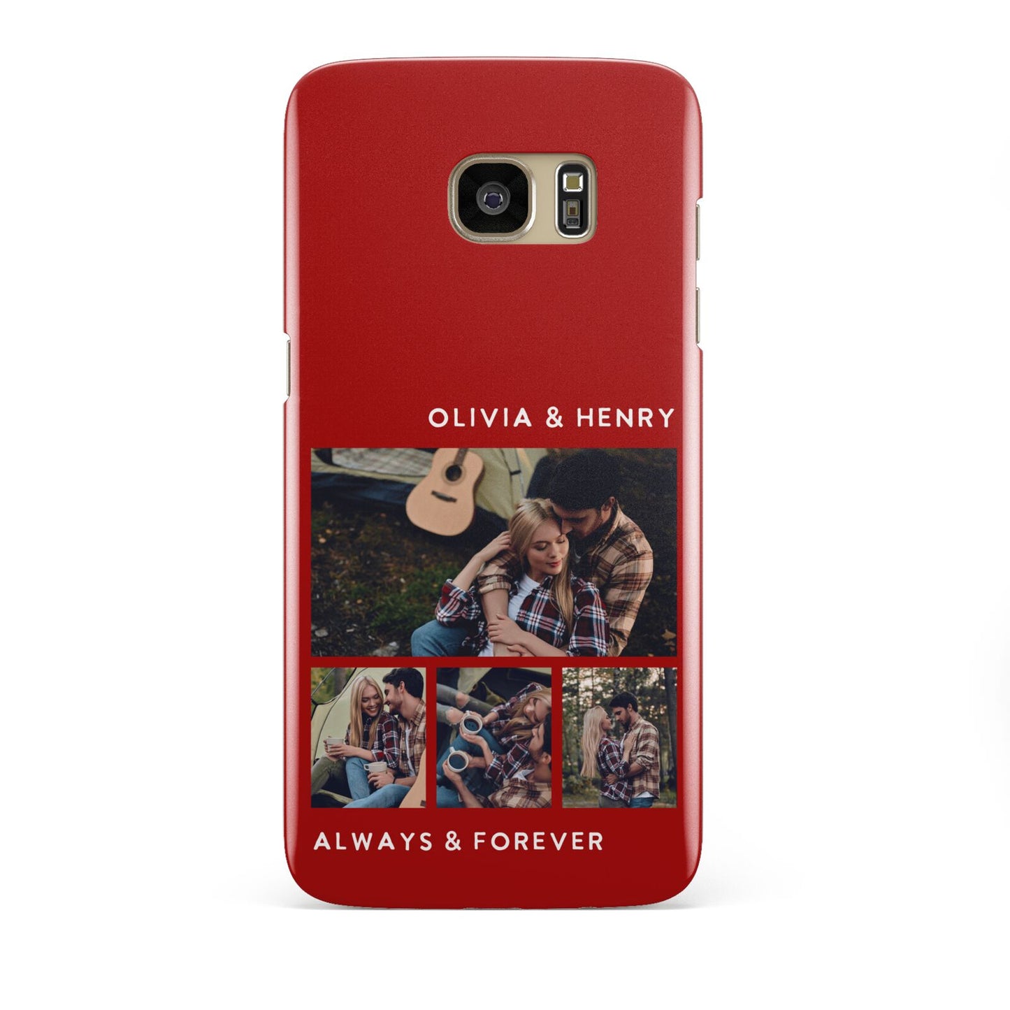 Couples Photo Collage Personalised Samsung Galaxy S7 Edge Case