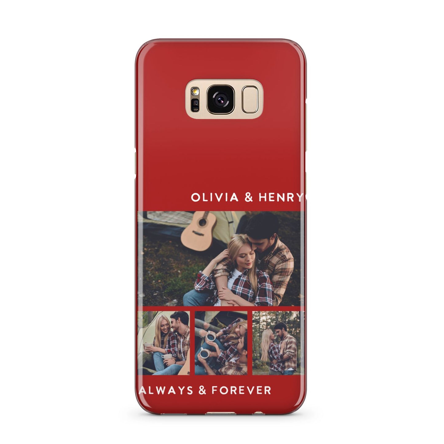 Couples Photo Collage Personalised Samsung Galaxy S8 Plus Case