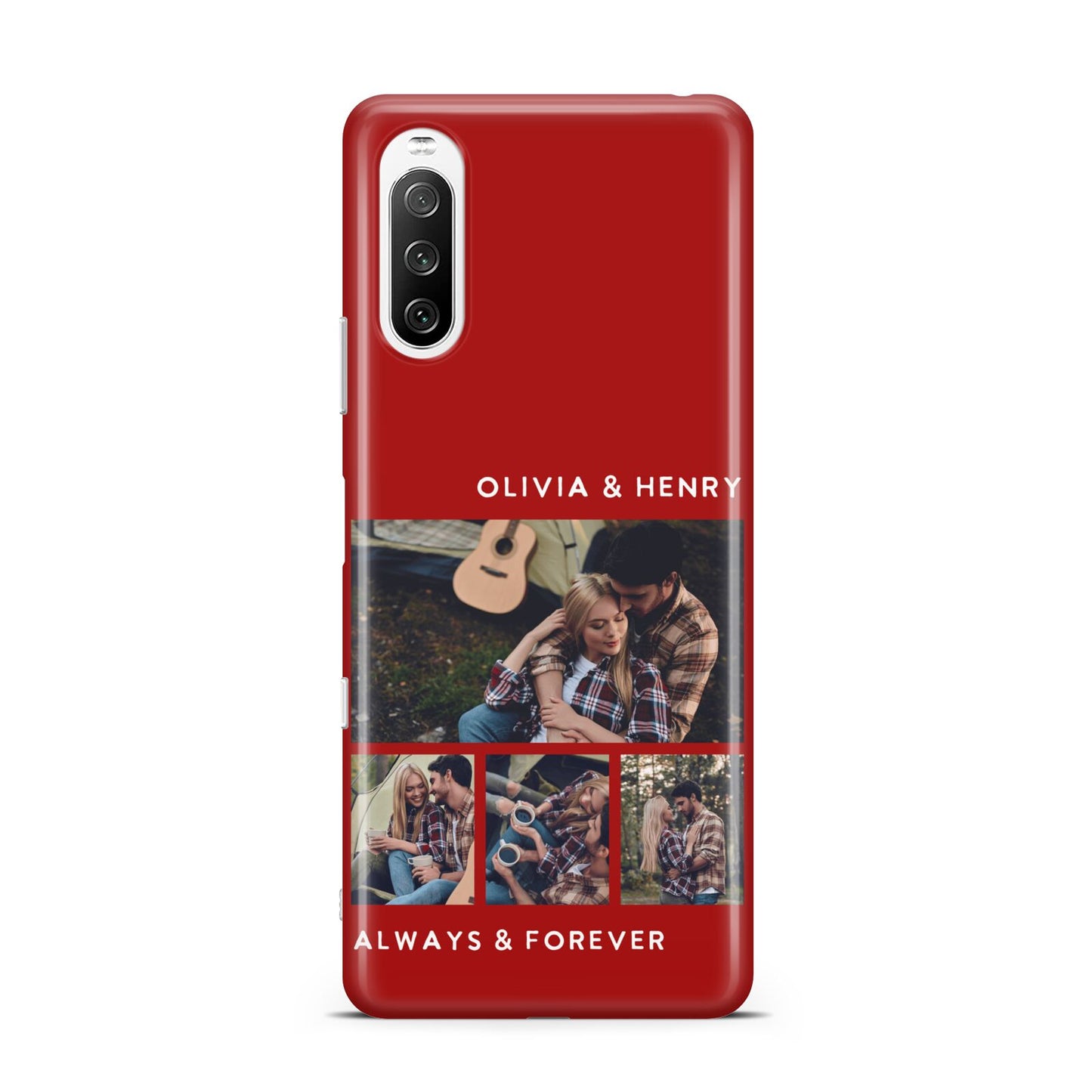 Couples Photo Collage Personalised Sony Xperia 10 III Case