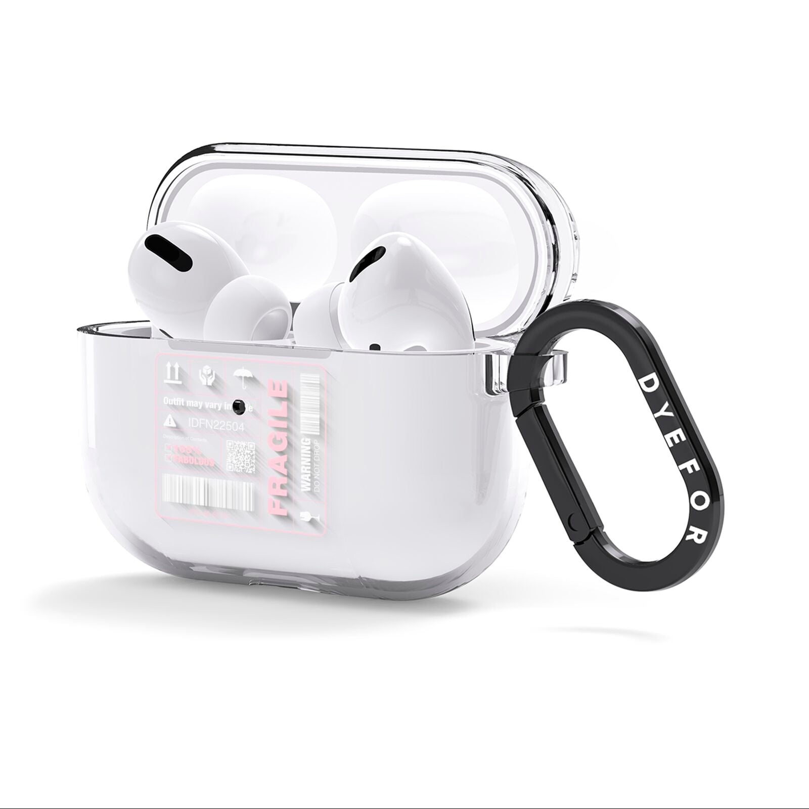 Courier Label AirPods Clear Case 3rd Gen Side Image