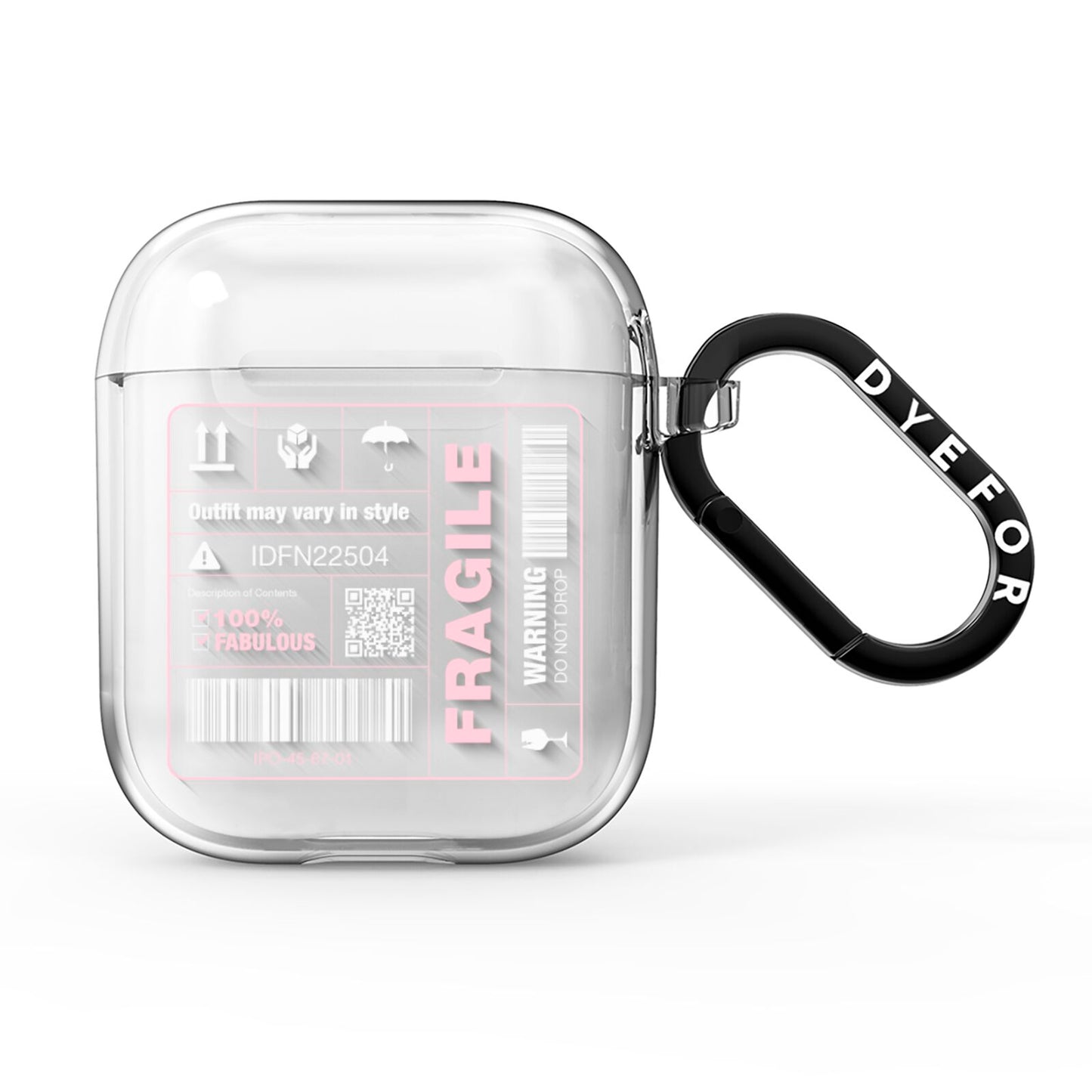 Courier Label AirPods Clear Case