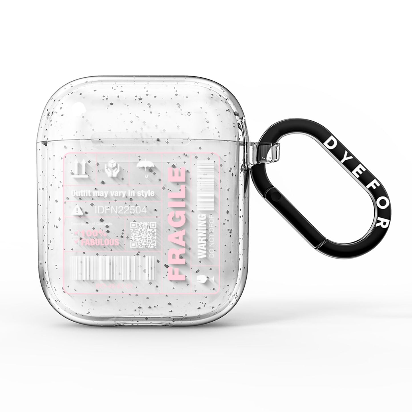 Courier Label AirPods Glitter Case