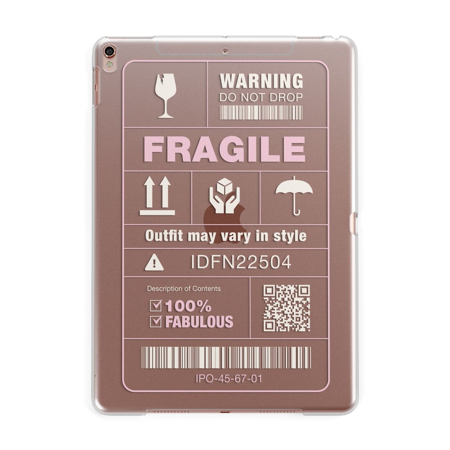 Courier Label Apple iPad Rose Gold Case