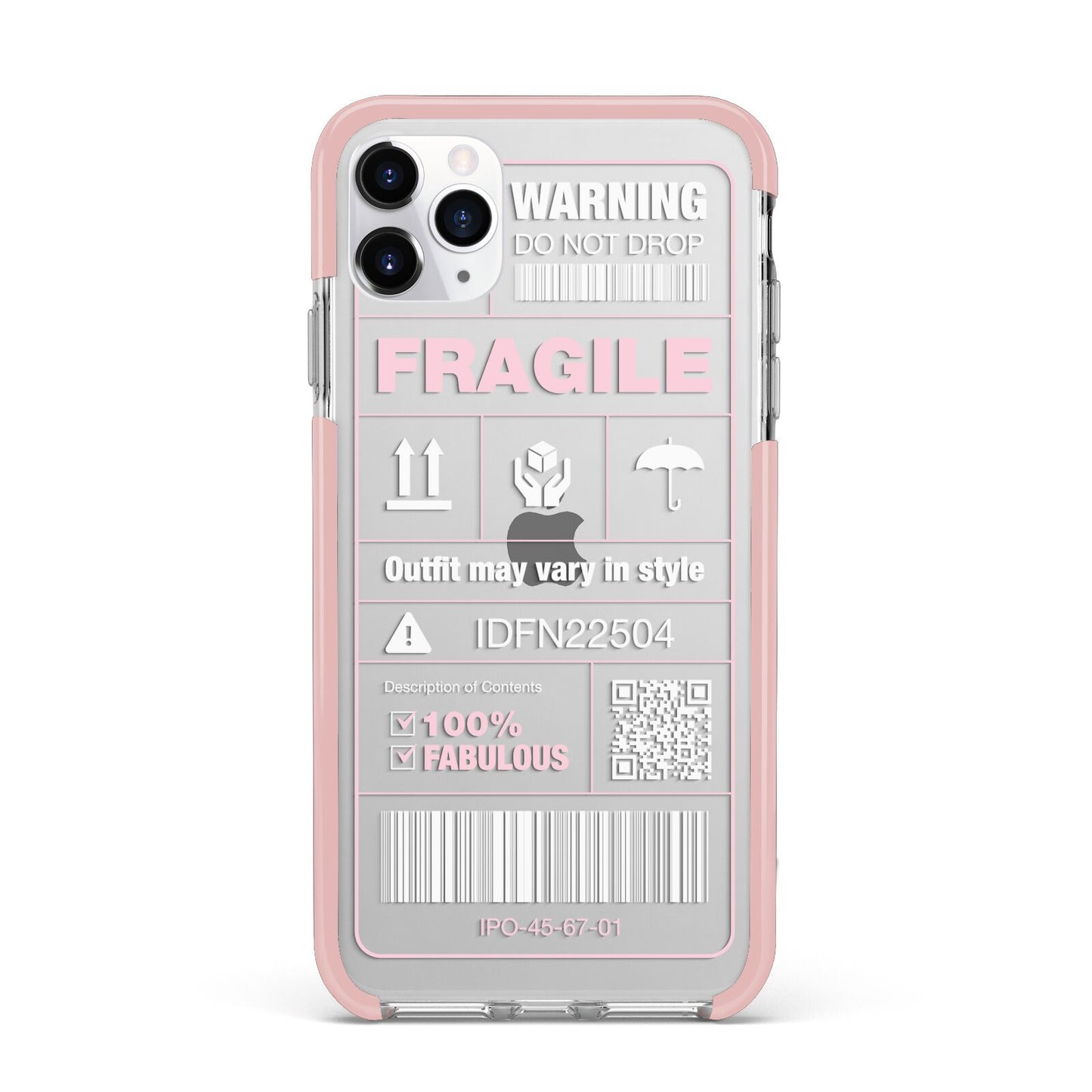 Courier Label iPhone 11 Pro Max Impact Pink Edge Case