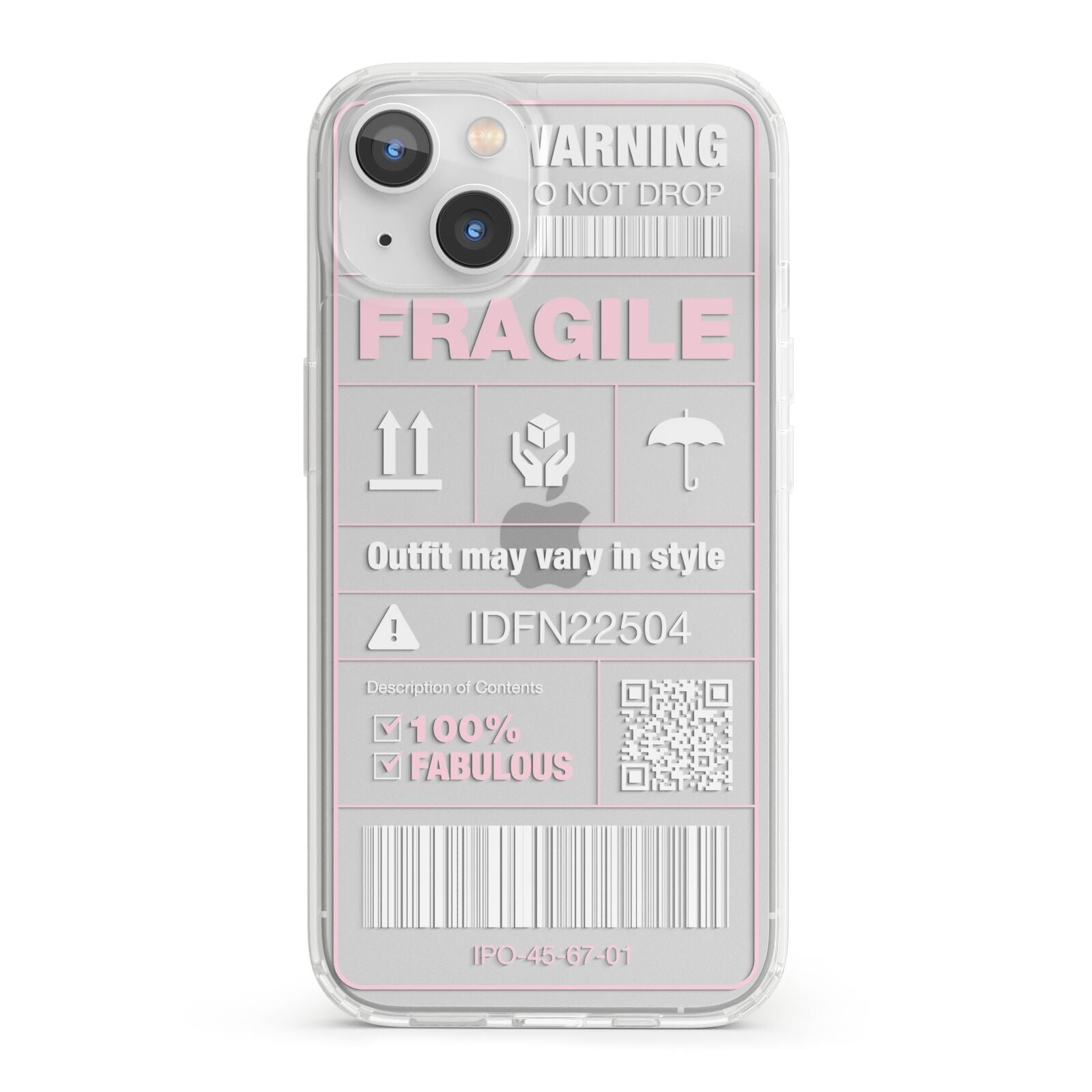 Courier Label iPhone 13 Clear Bumper Case