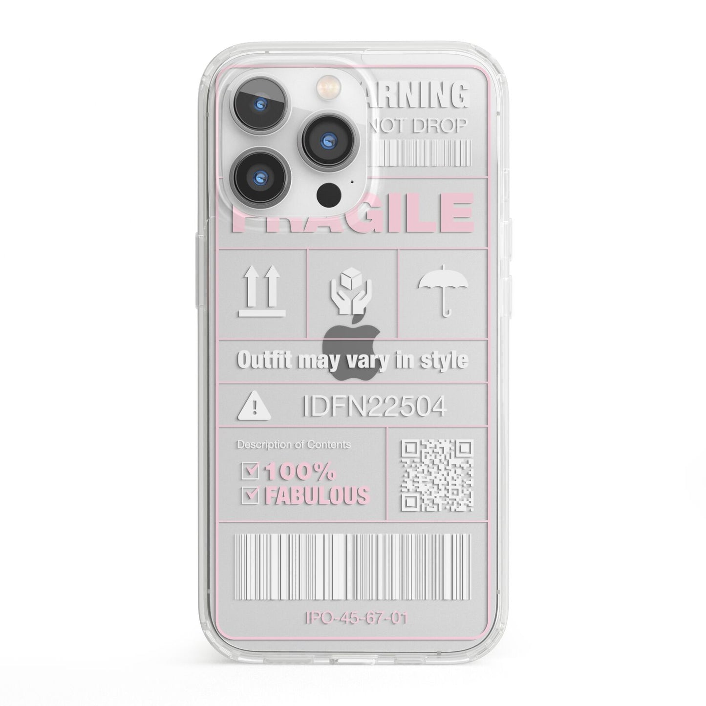 Courier Label iPhone 13 Pro Clear Bumper Case