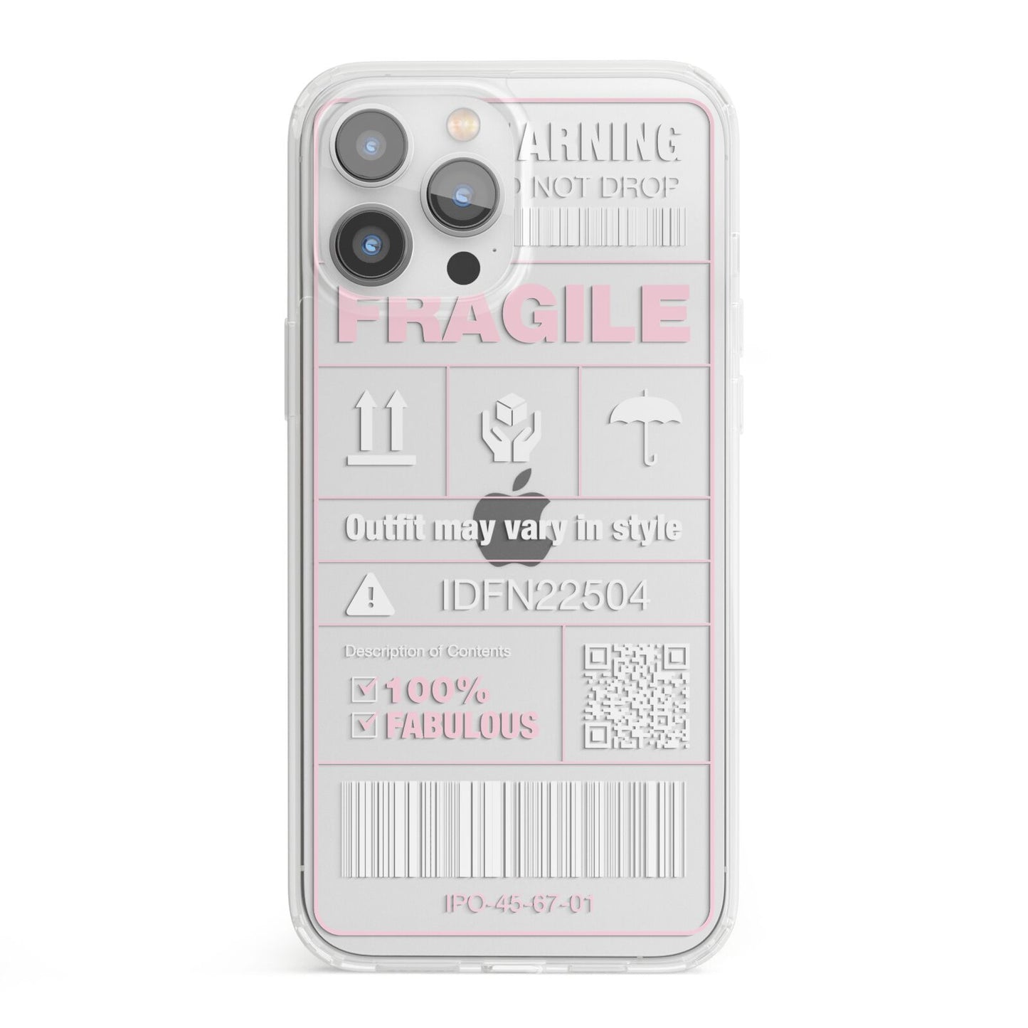 Courier Label iPhone 13 Pro Max Clear Bumper Case