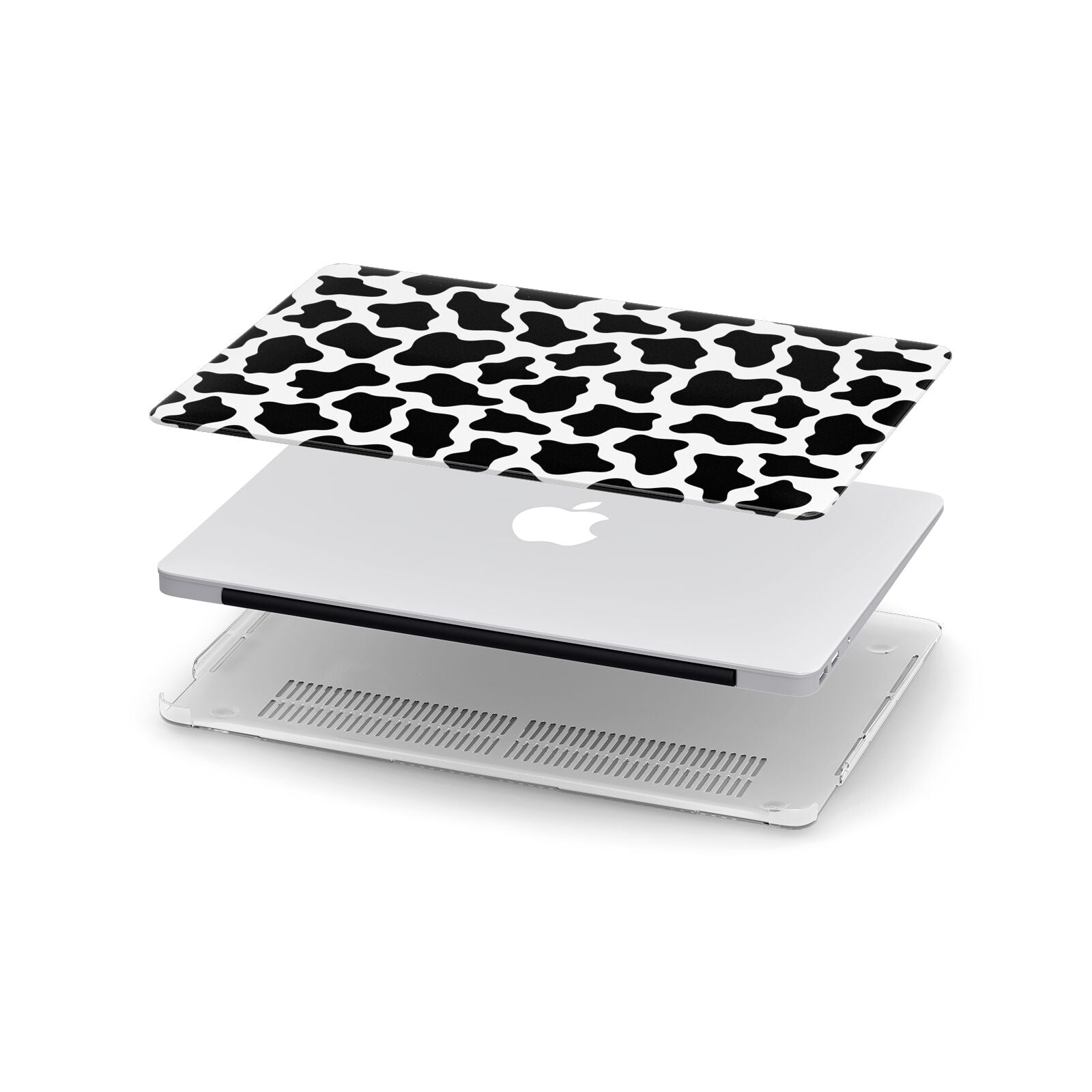 Cow Print Apple MacBook Case in Detail