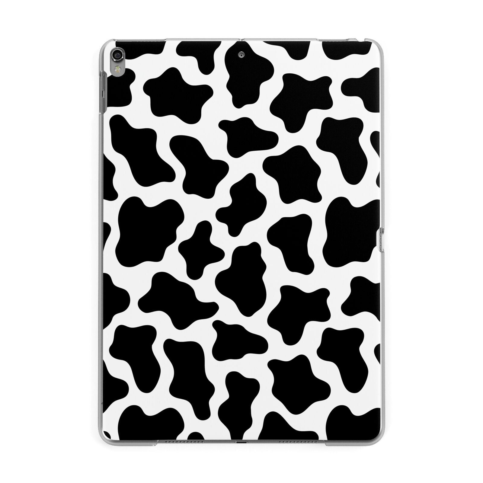 Cow Print Apple iPad Grey Case