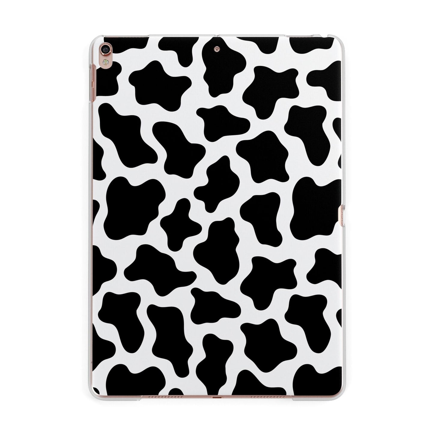 Cow Print Apple iPad Rose Gold Case