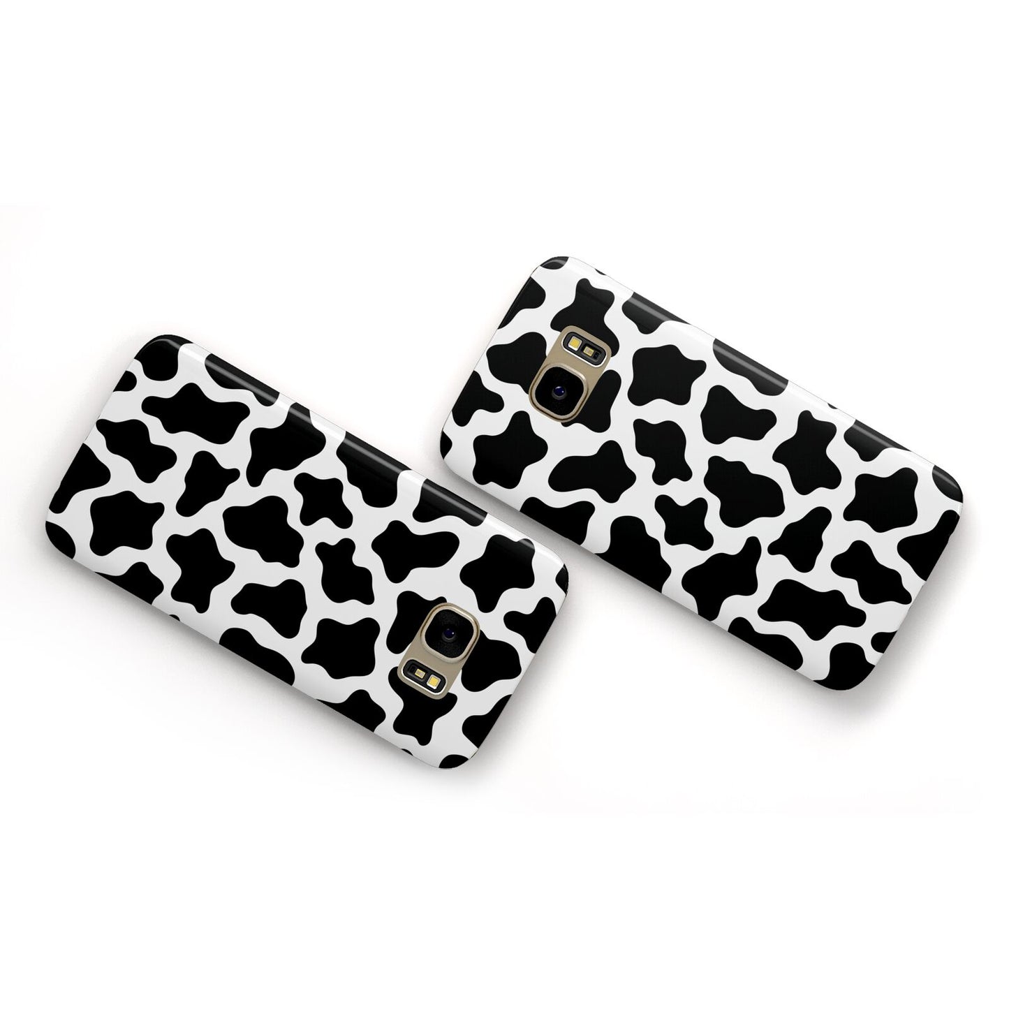 Cow Print Samsung Galaxy Case Flat Overview