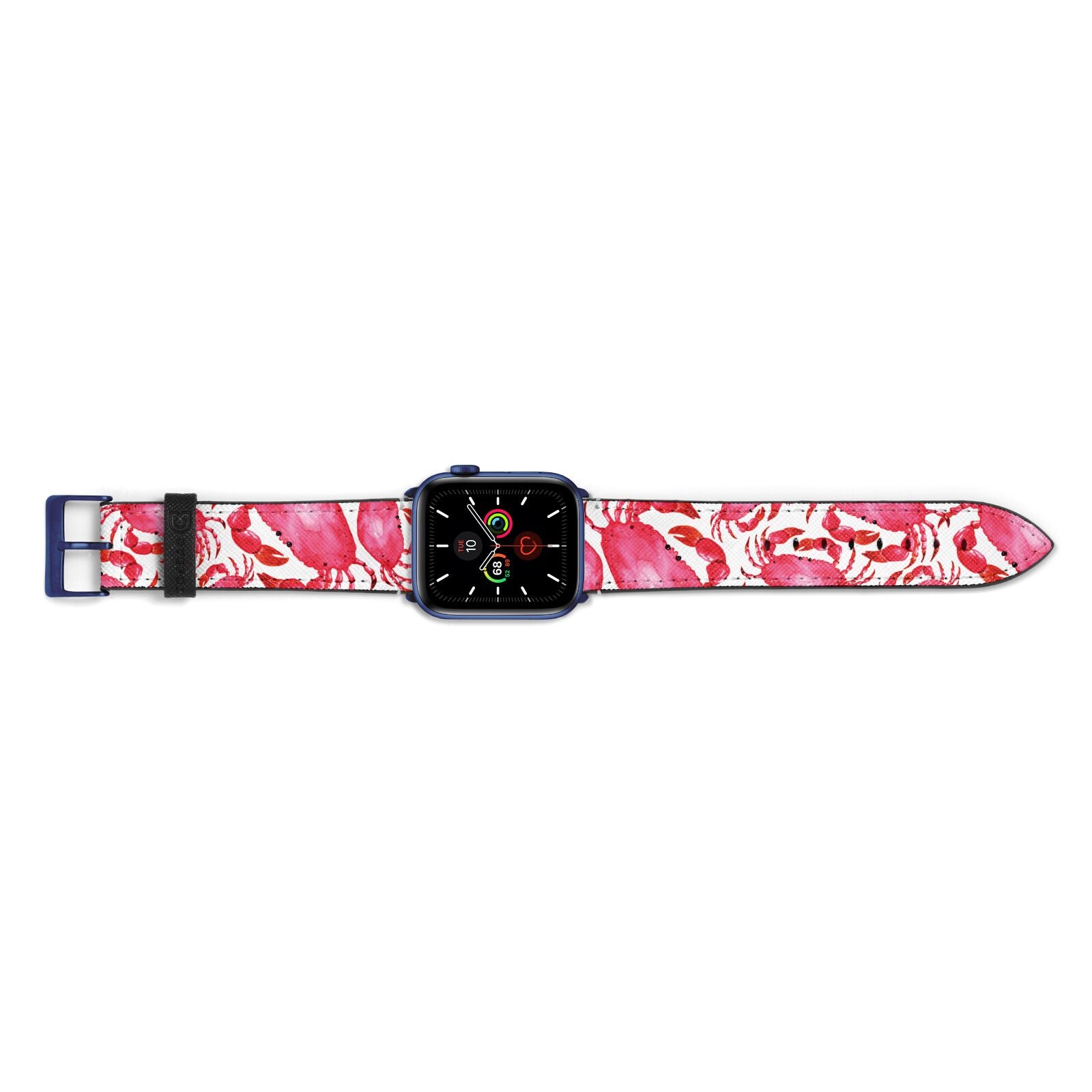 Crab Apple Watch Strap Landscape Image Blue Hardware