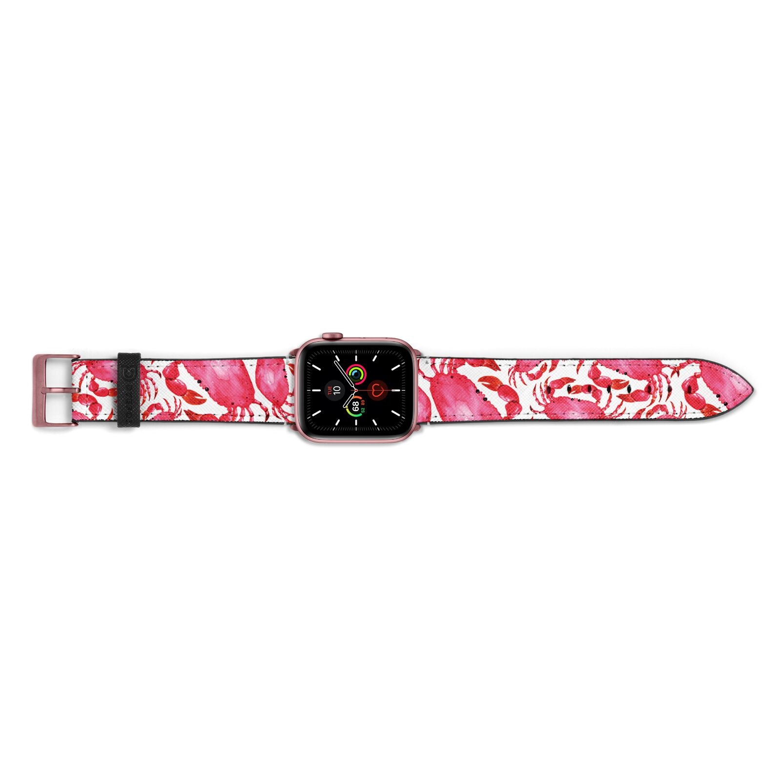 Crab Apple Watch Strap Landscape Image Rose Gold Hardware