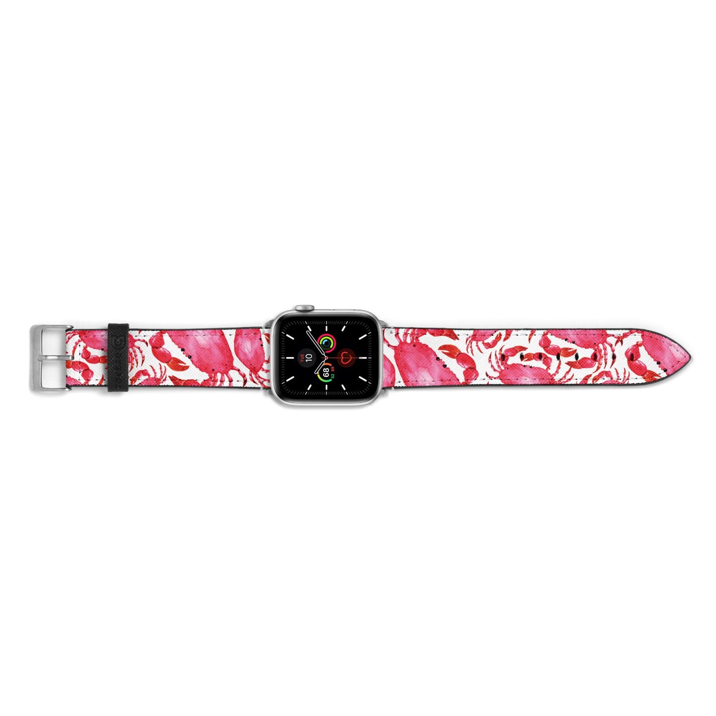 Crab Apple Watch Strap Landscape Image Silver Hardware